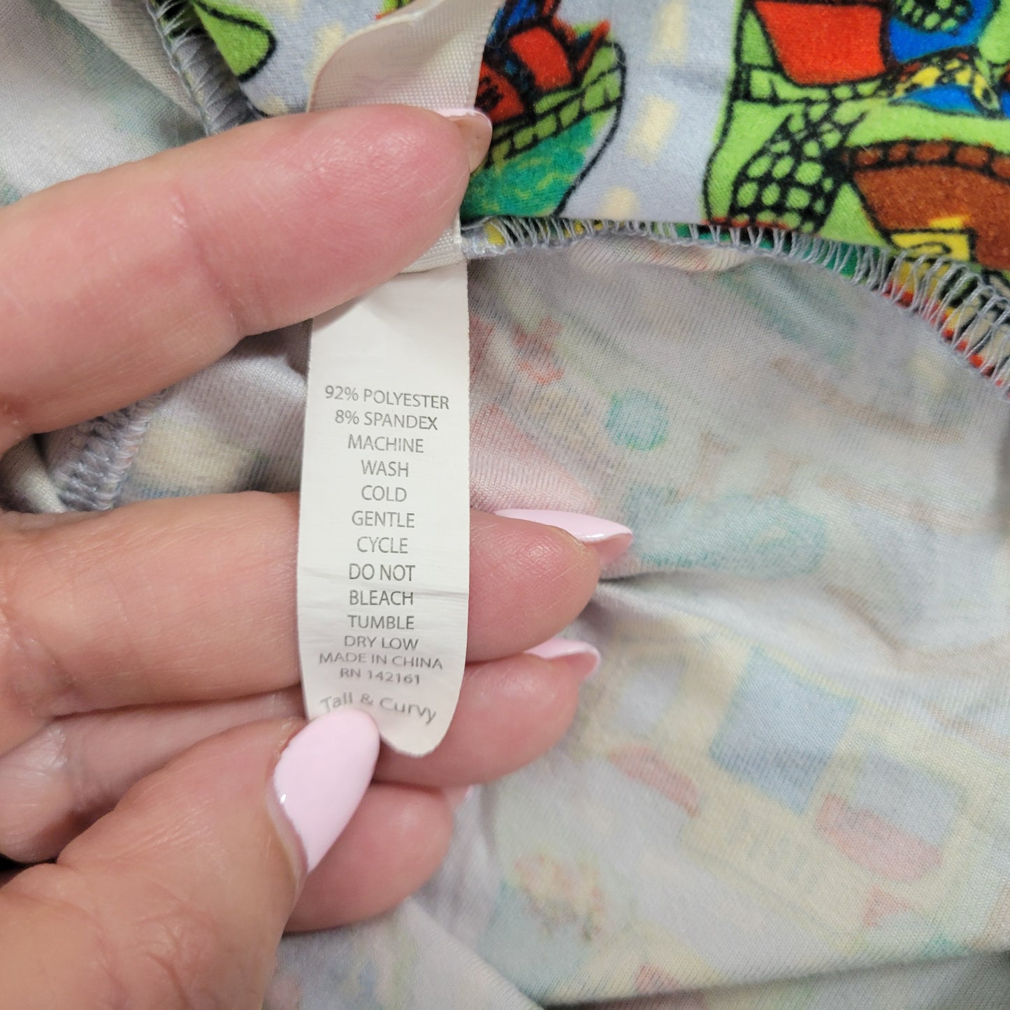 LuLaRoe TC Leggings Tall Curvy Road Street Map Town Square Pants NOV136E