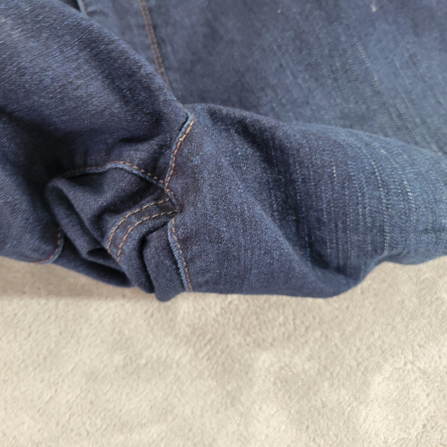 Charter Club Lexington Womens 22WS Dark Wash Straight Leg Jeans Elastic SL83E
