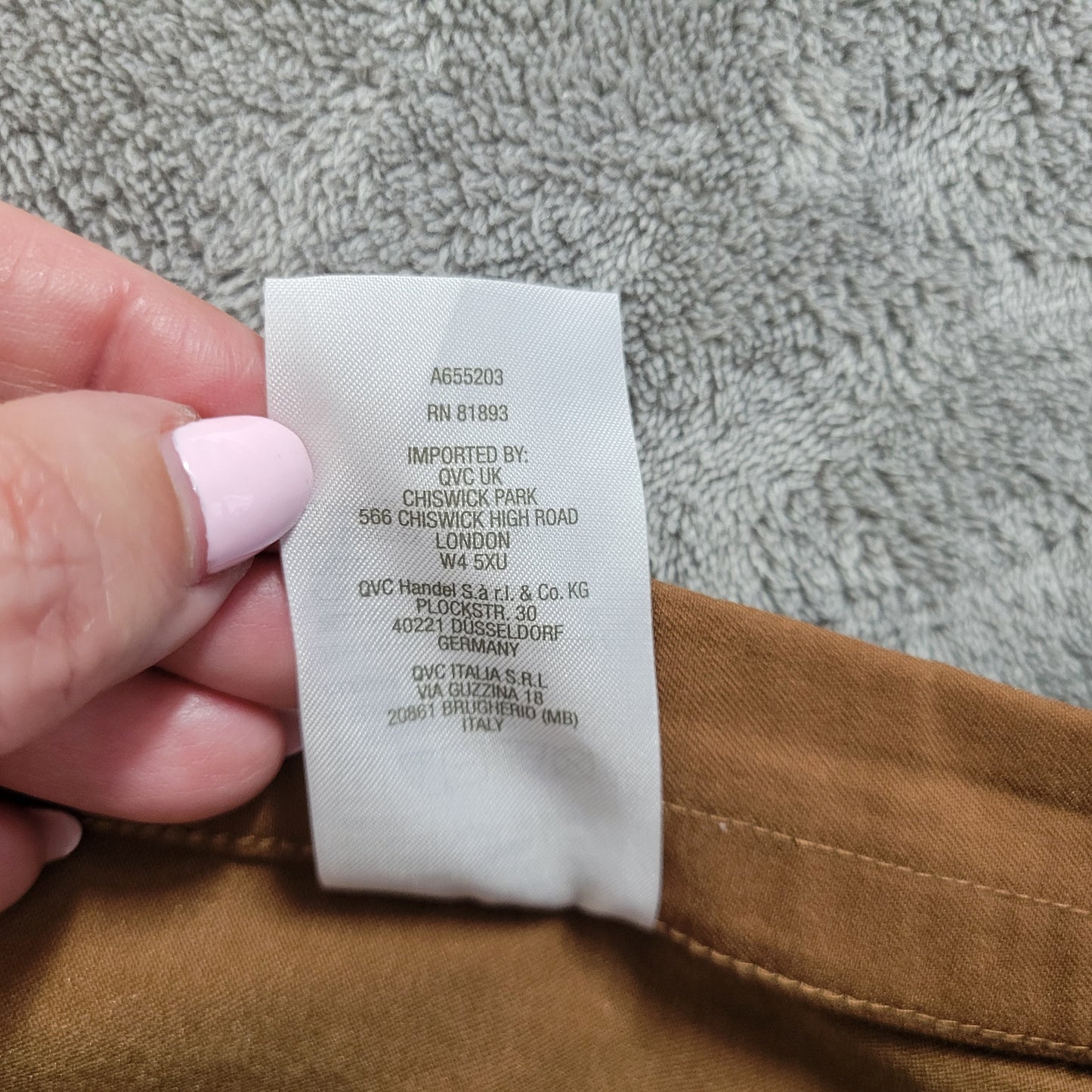 Susan Graver Womens Plus 24WP Brown Straight Leg Dress Pants Elastic BRO40E