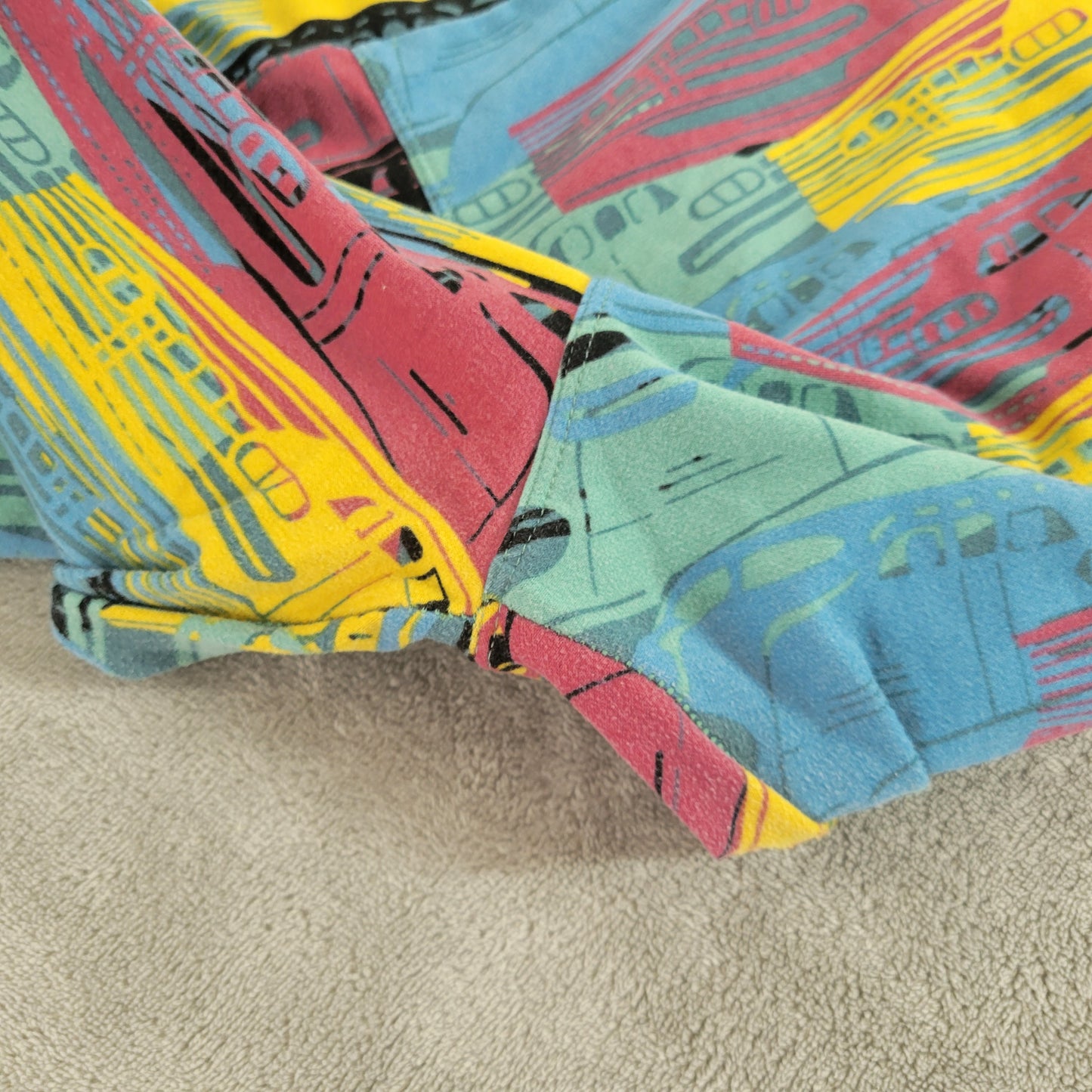 LuLaRoe TC Leggings Tall Curvy Bullet Train Retro Railway Pants 12-18 NOV124E