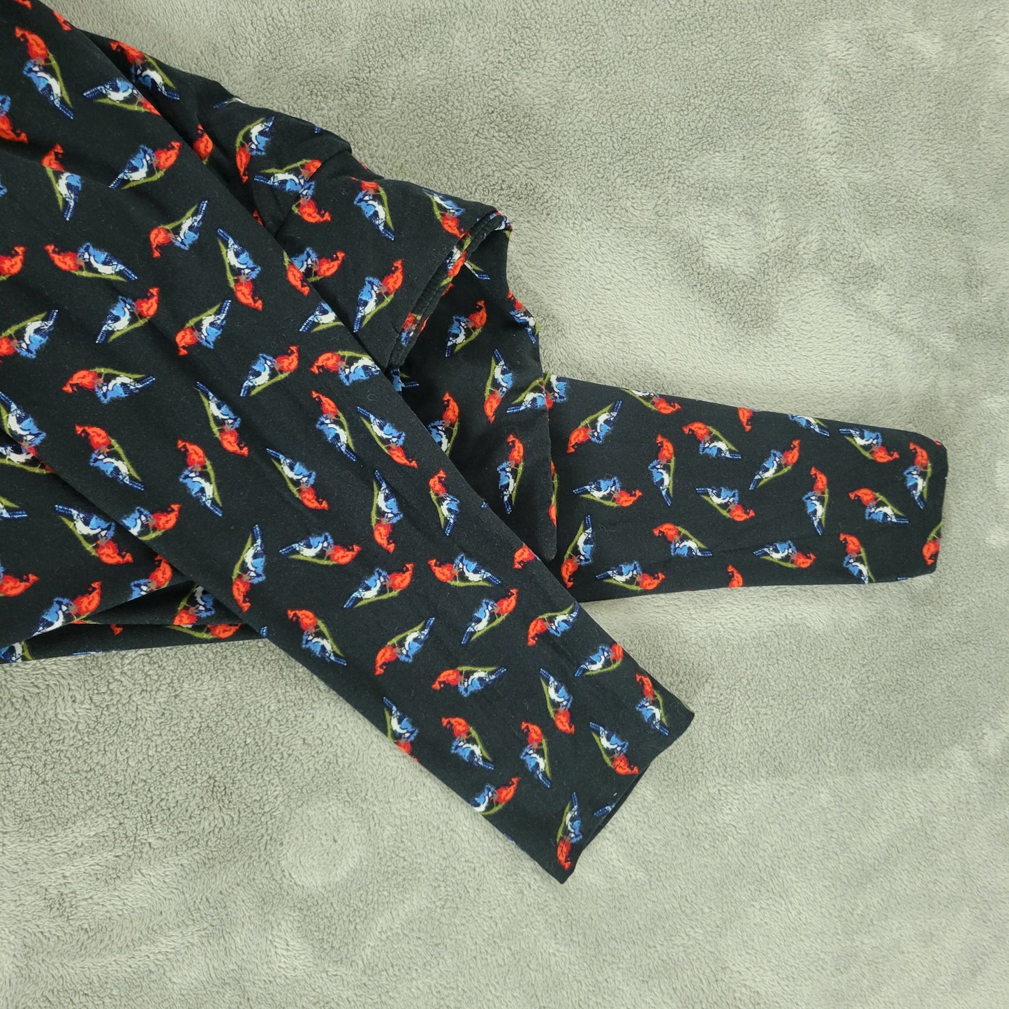 LuLaRoe TC Leggings Tall Curvy Cardinal Blue Jay Birds Pants Yoga 12-18 NOV123E