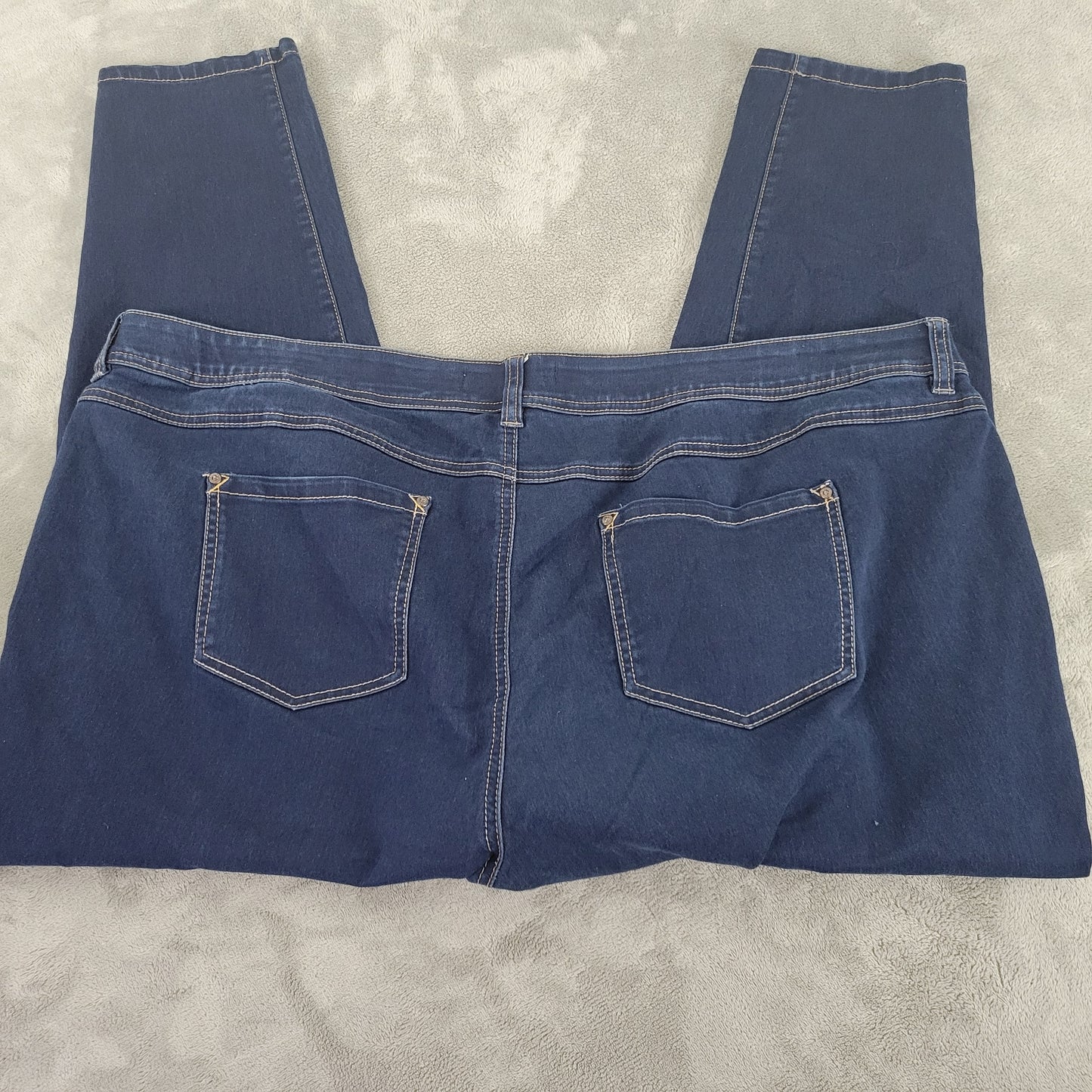 Cato Womens Plus Size 26W Dark Wash Jeans Elastic Waist Stretch Pockets SL65E