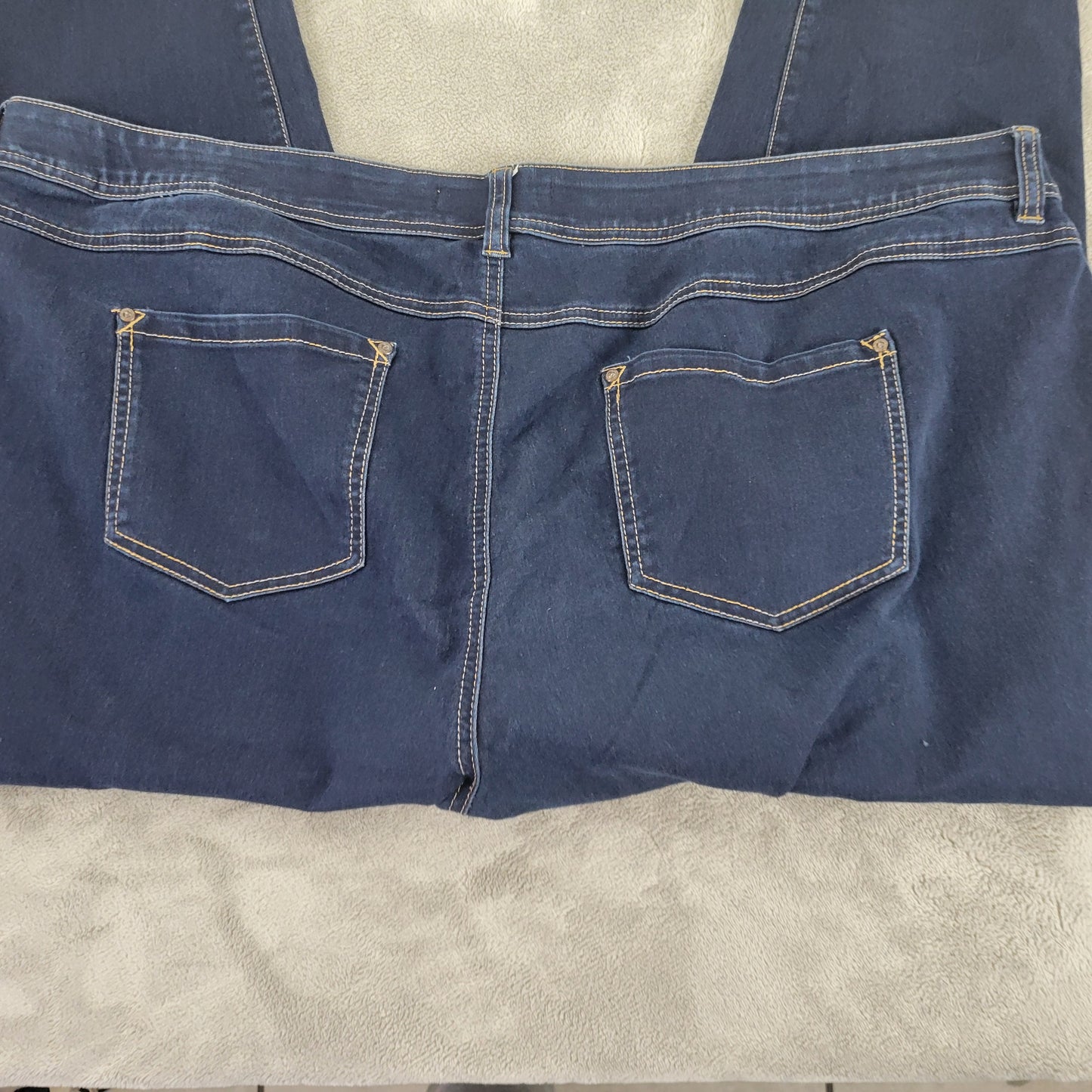 Cato Womens Plus Size 26W Dark Wash Jeans Elastic Waist Stretch Pockets SL65E