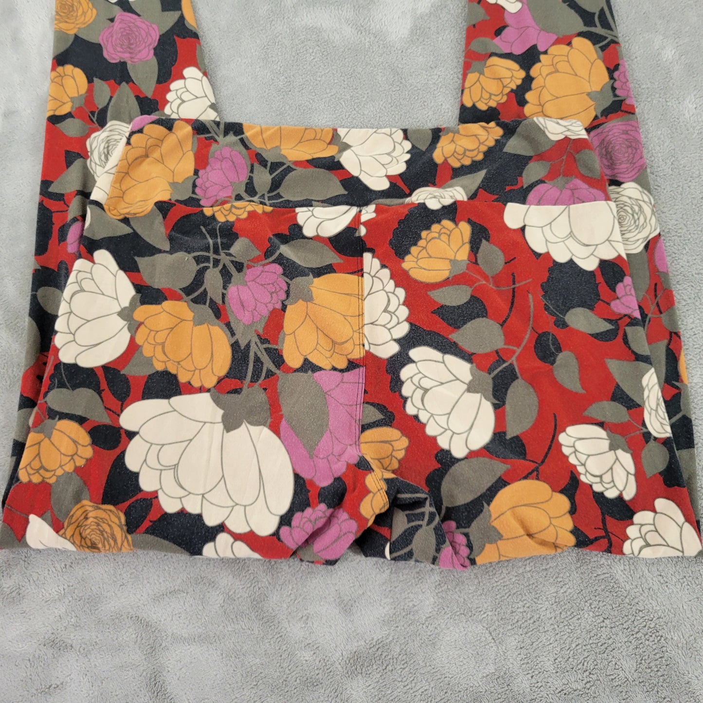 LuLaRoe TC Tall Curvy Leggings Retro Vintage Floral Peony Jogger Pants FLO28E