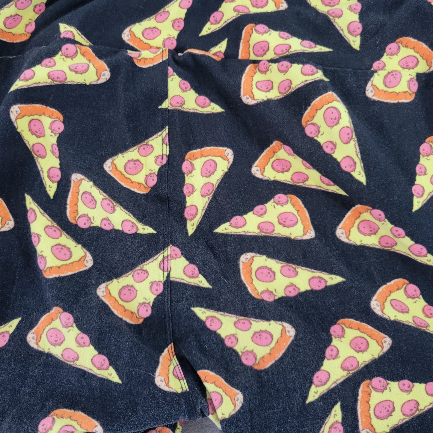 LuLaRoe TC Leggings Tall Curvy Pepperoni Pizza Party Food Pants 12-18 NOV122XE
