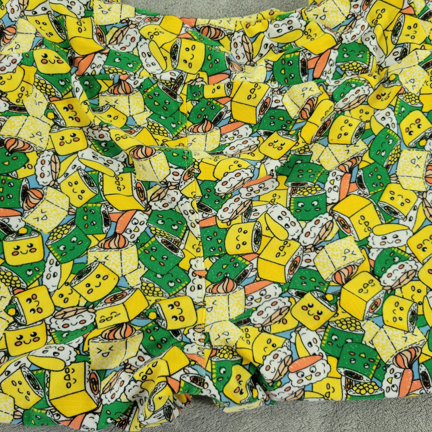 LuLaRoe TC Leggings Tall Curvy Kawaii Sushi Rolls Japanese Food Pants NOV60E