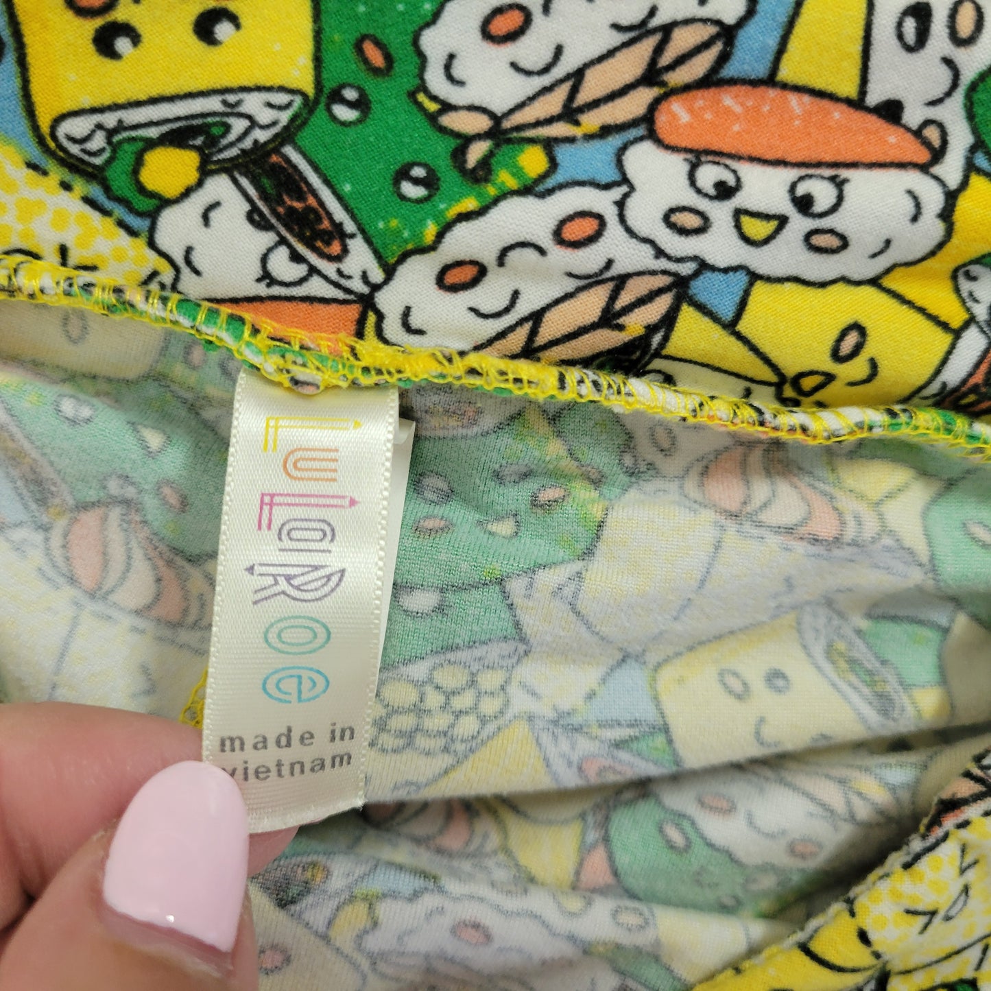 LuLaRoe TC Leggings Tall Curvy Kawaii Sushi Rolls Japanese Food Pants NOV60E