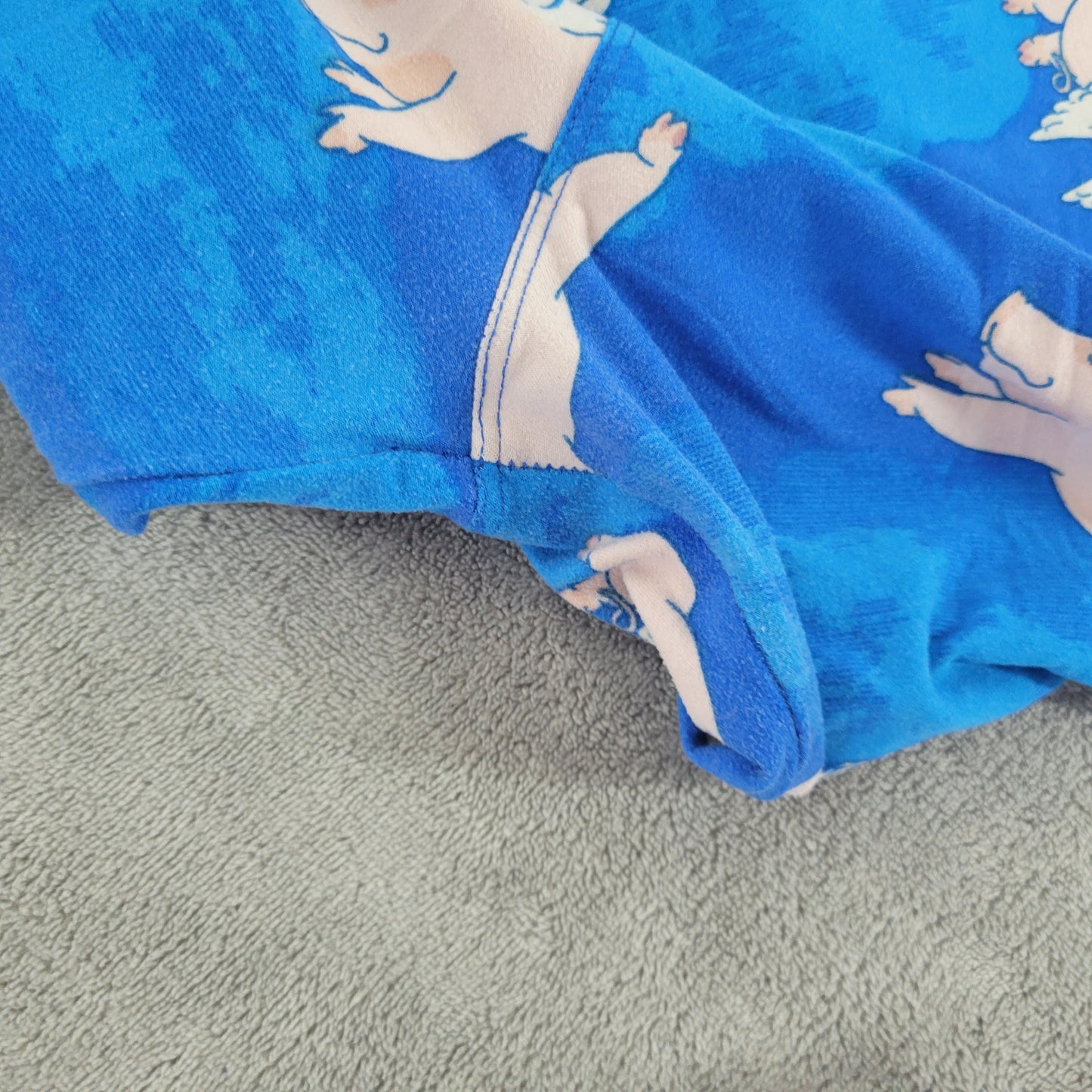 LuLaRoe TC Leggings Tall Curvy Flying Pigs When Pigs Fly Blue Pink Pants BLU11E