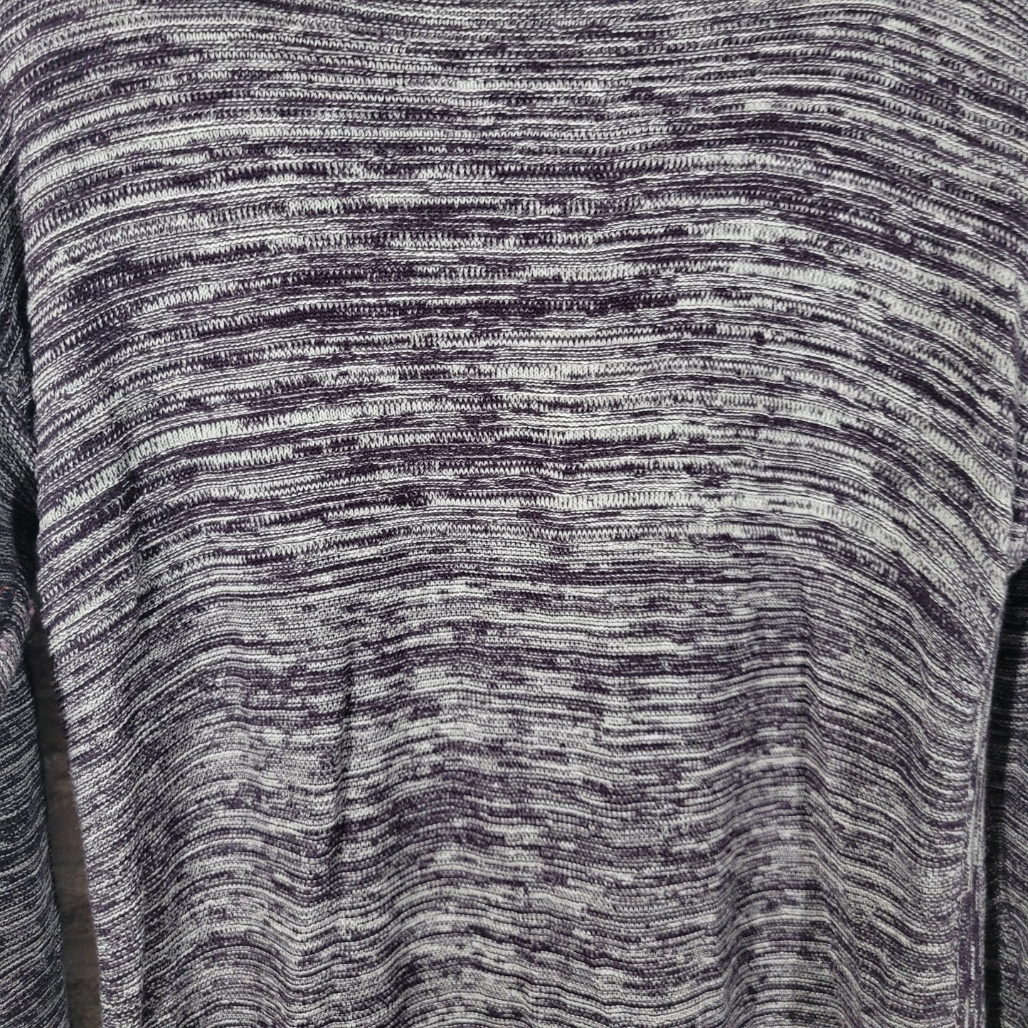 Ellen Tracy Womens XL Purple Marled Speckle Sweater Dress Mini Tunic PUR1E