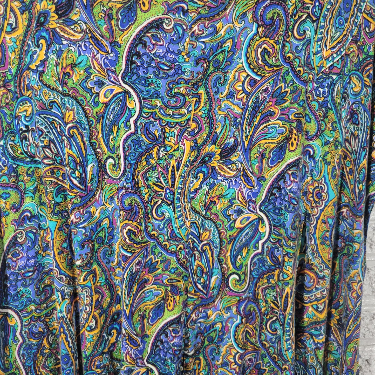 Premise Studio Womens 2X Tunic Sleeveless Paisley Blouse Rayon Spandex PAI26E