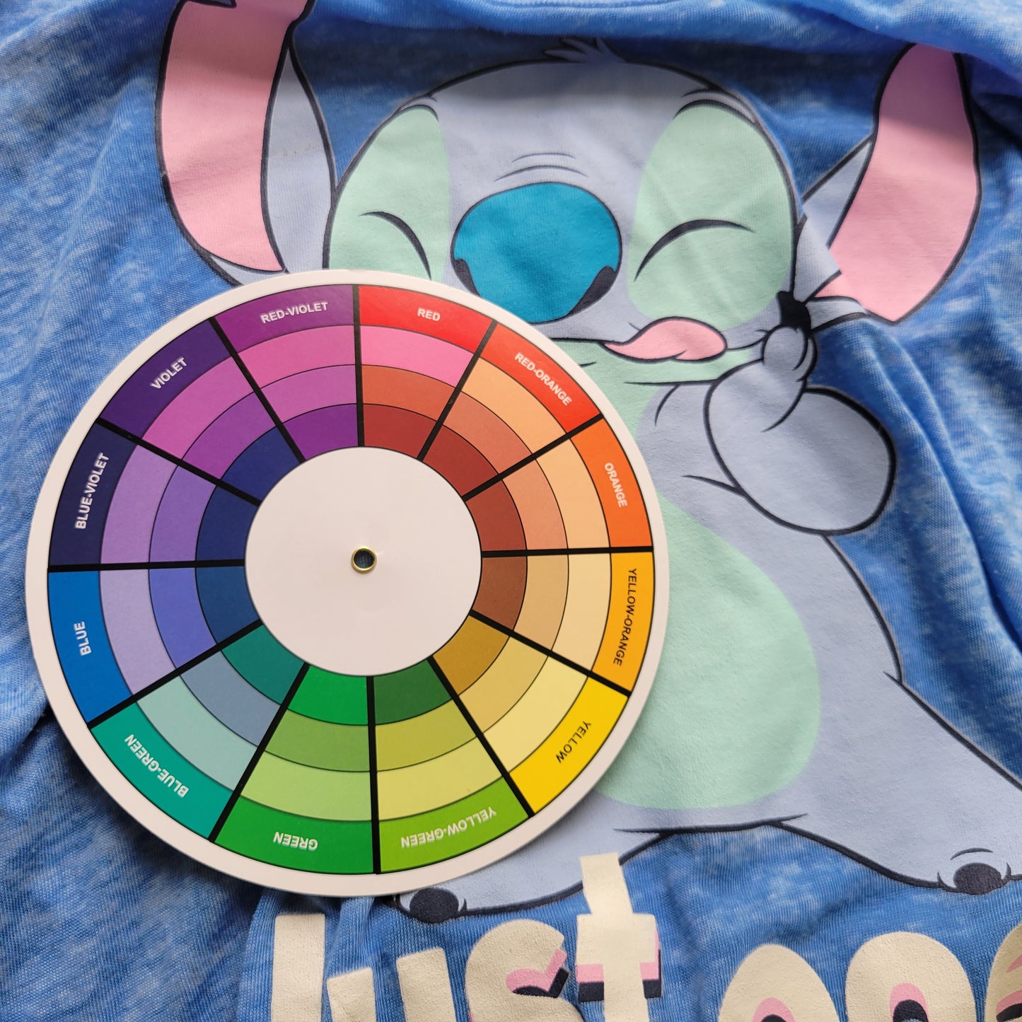 Disney Lilo Stitch Women Plus Size 2X Blue Sheer Burnout Graphic Tee NOV145E