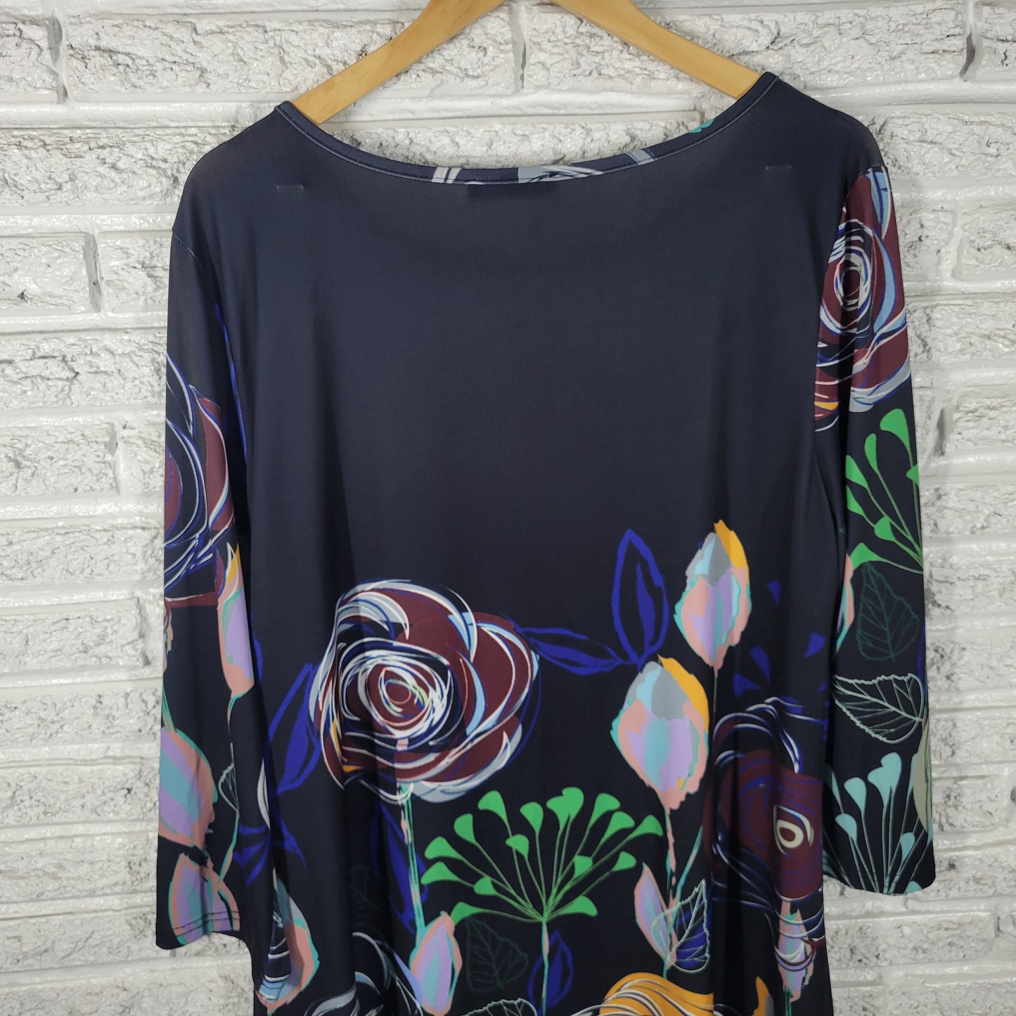 Lily By Firmiana Womens Mini Dress 2XL Plus Multicolor 3/4 Sleeve FLO162XE