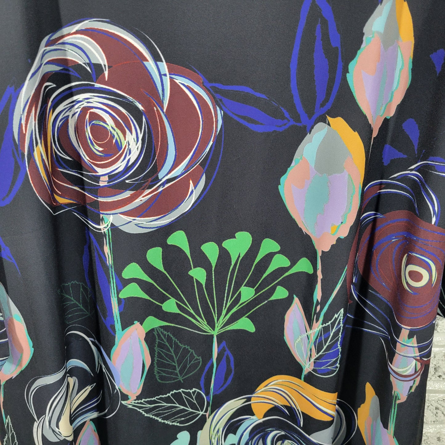 Lily By Firmiana Womens Mini Dress 2XL Plus Multicolor 3/4 Sleeve FLO162XE