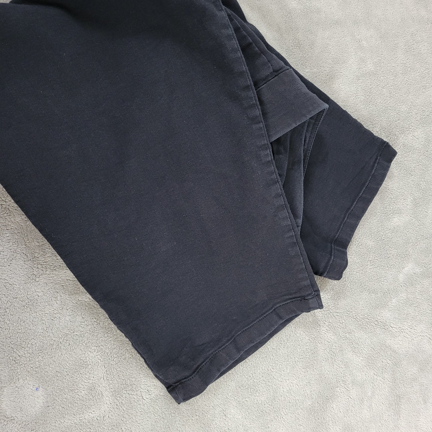 Croft & Barrow Womens Effortless Capri Pants 22W Plus Black Pull On CAP22E