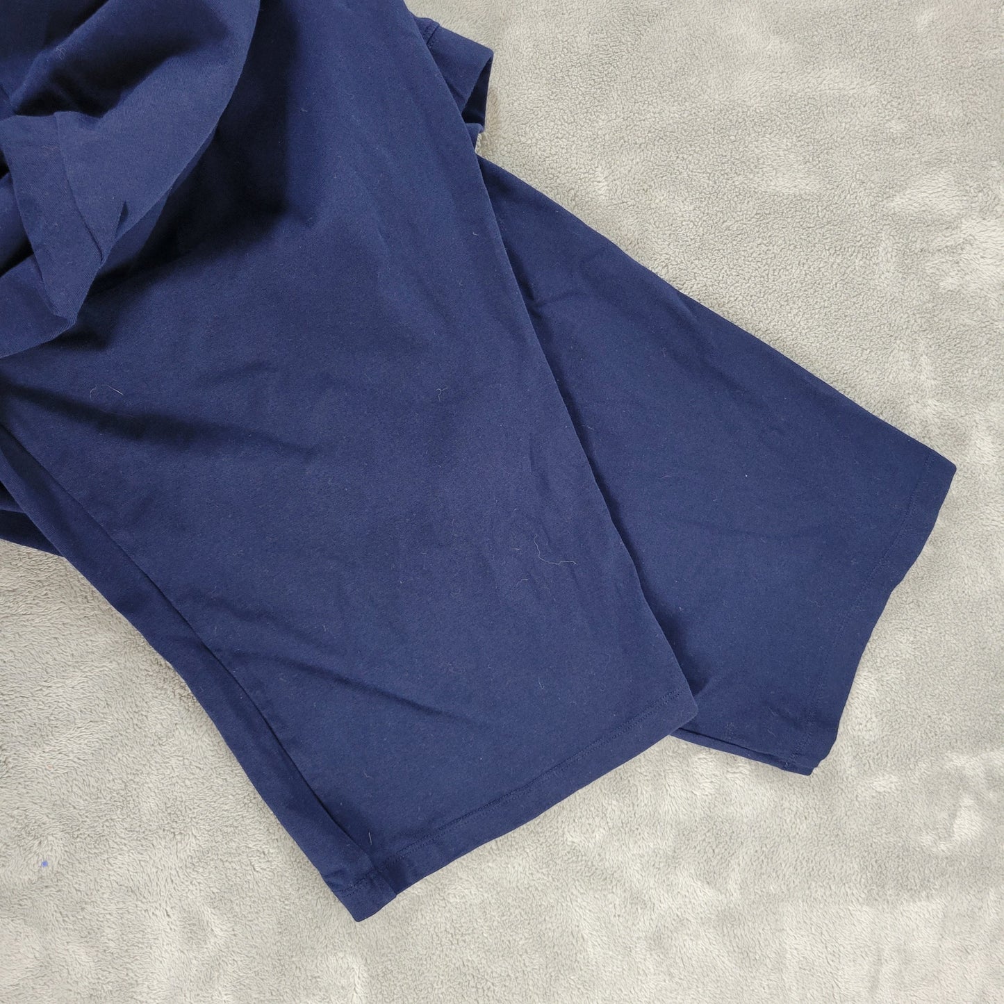 Catherines Suprema Womens 4X Plus Petite Blue Capri Pants Cotton BLU53E