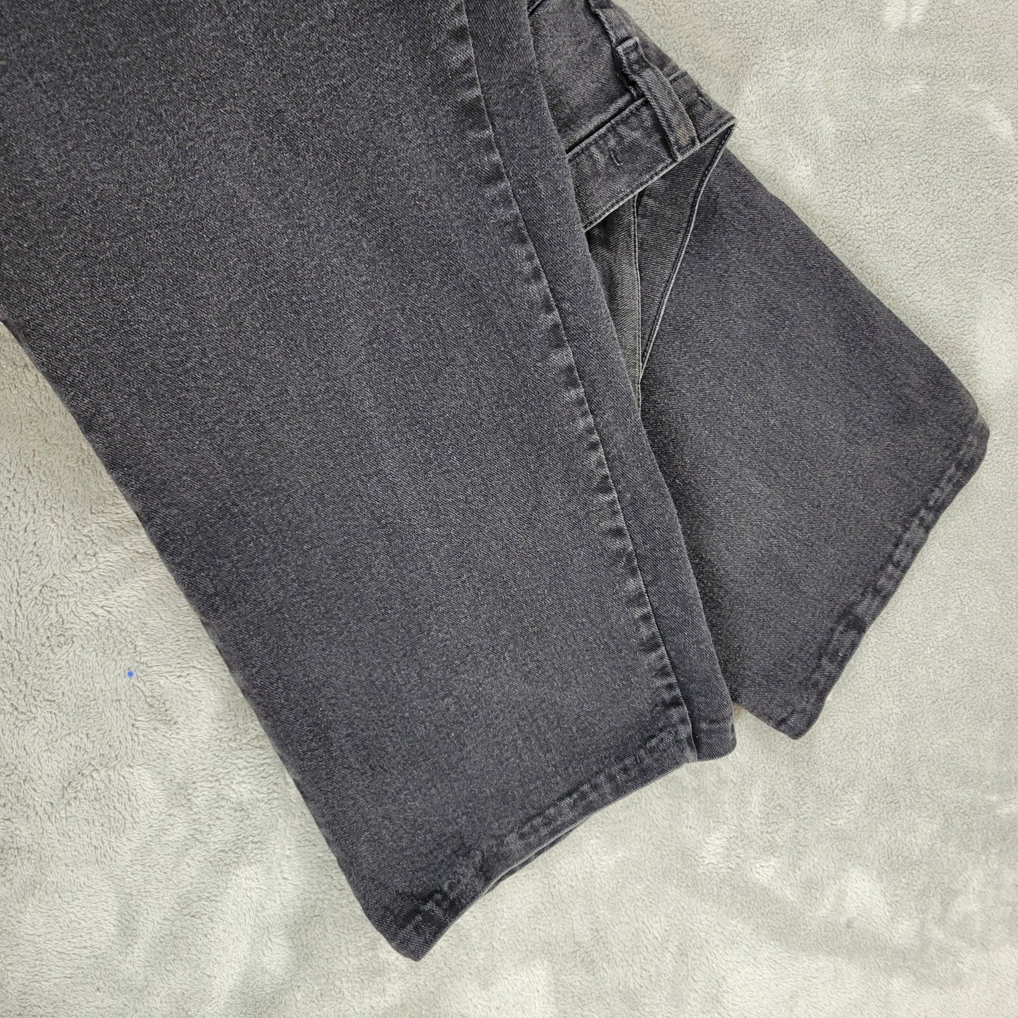 Lee Womens Plus Size 20W Black Cropped Jeans Relaxed Waist Stretch SL37E