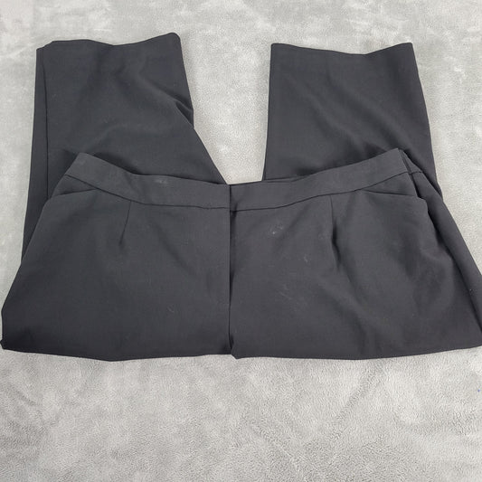 Talbots Heritage Womens 24W Black Capri Dress Pants Stretch Elastic BLA180E