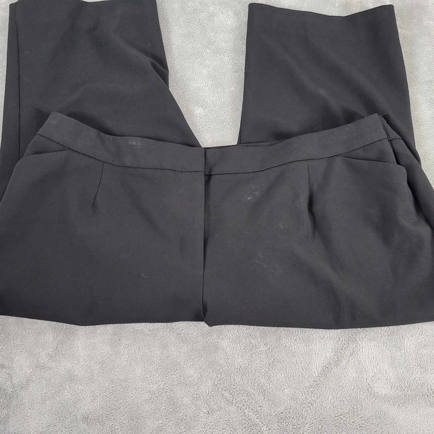Talbots Heritage Womens 24W Black Capri Dress Pants Stretch Elastic BLA180E
