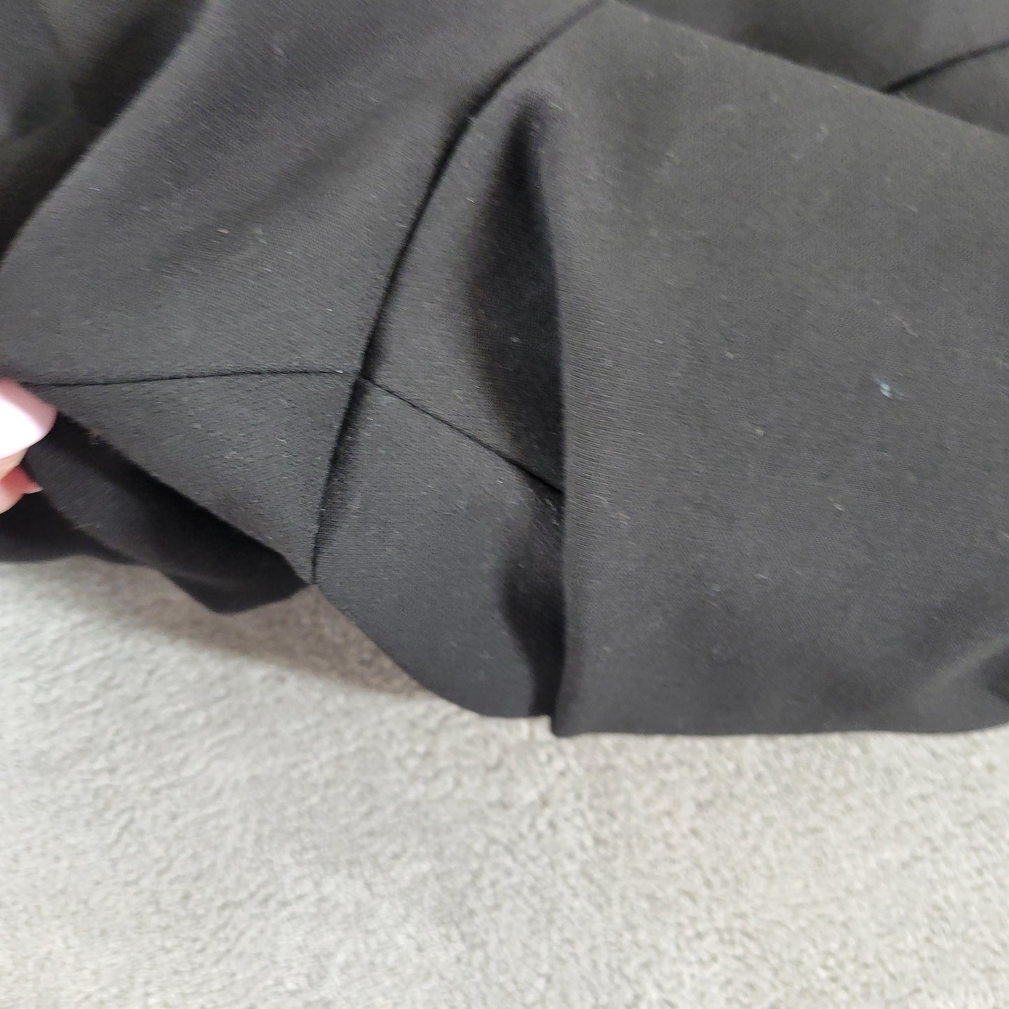 Talbots Heritage Womens 24W Black Capri Dress Pants Stretch Elastic BLA180E