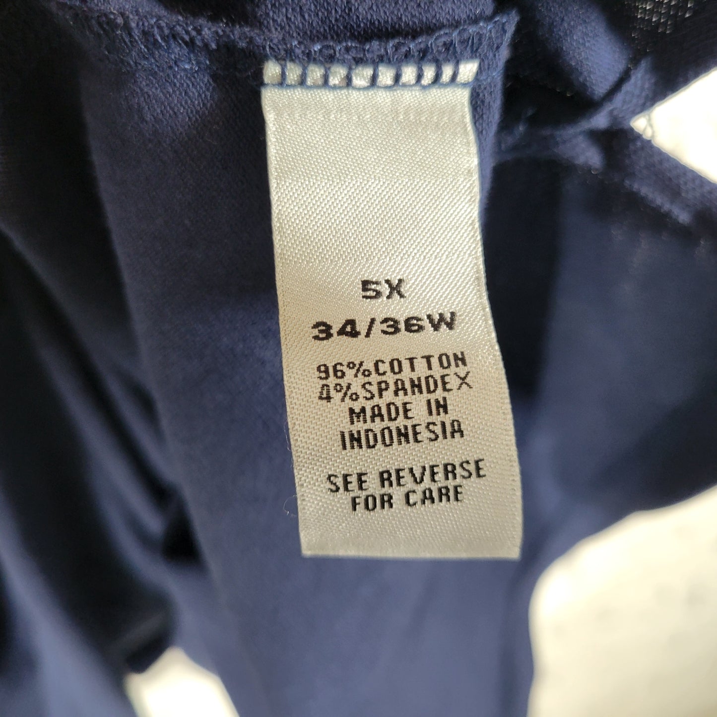 Catherines Suprema Womens 5X Polo Shirt Blue Short Sleeve Collared Top BLU138E