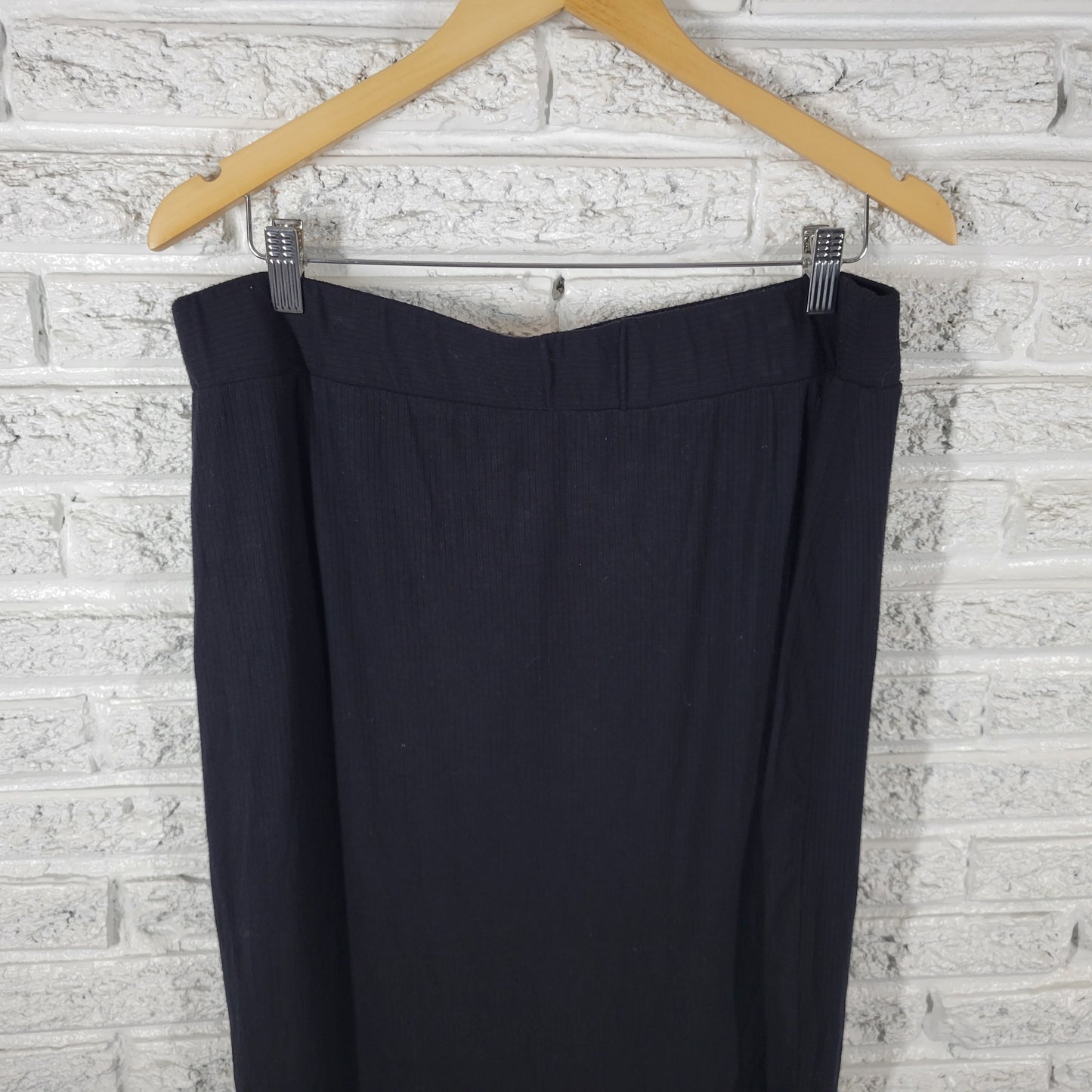 Forever 21 Womens 3X Black Pencil Skirt Stretch Knit Knee Length Plus BLA179E