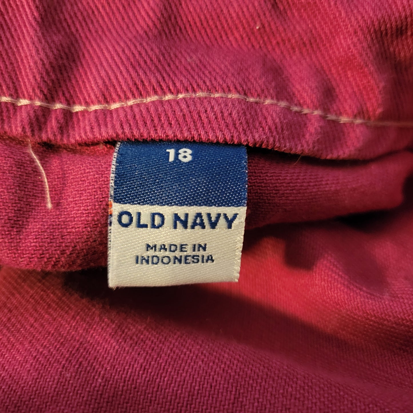 Old Navy Womens 18 Purple Denim Mini Skirt Pockets Jean Short Casual PUR36E