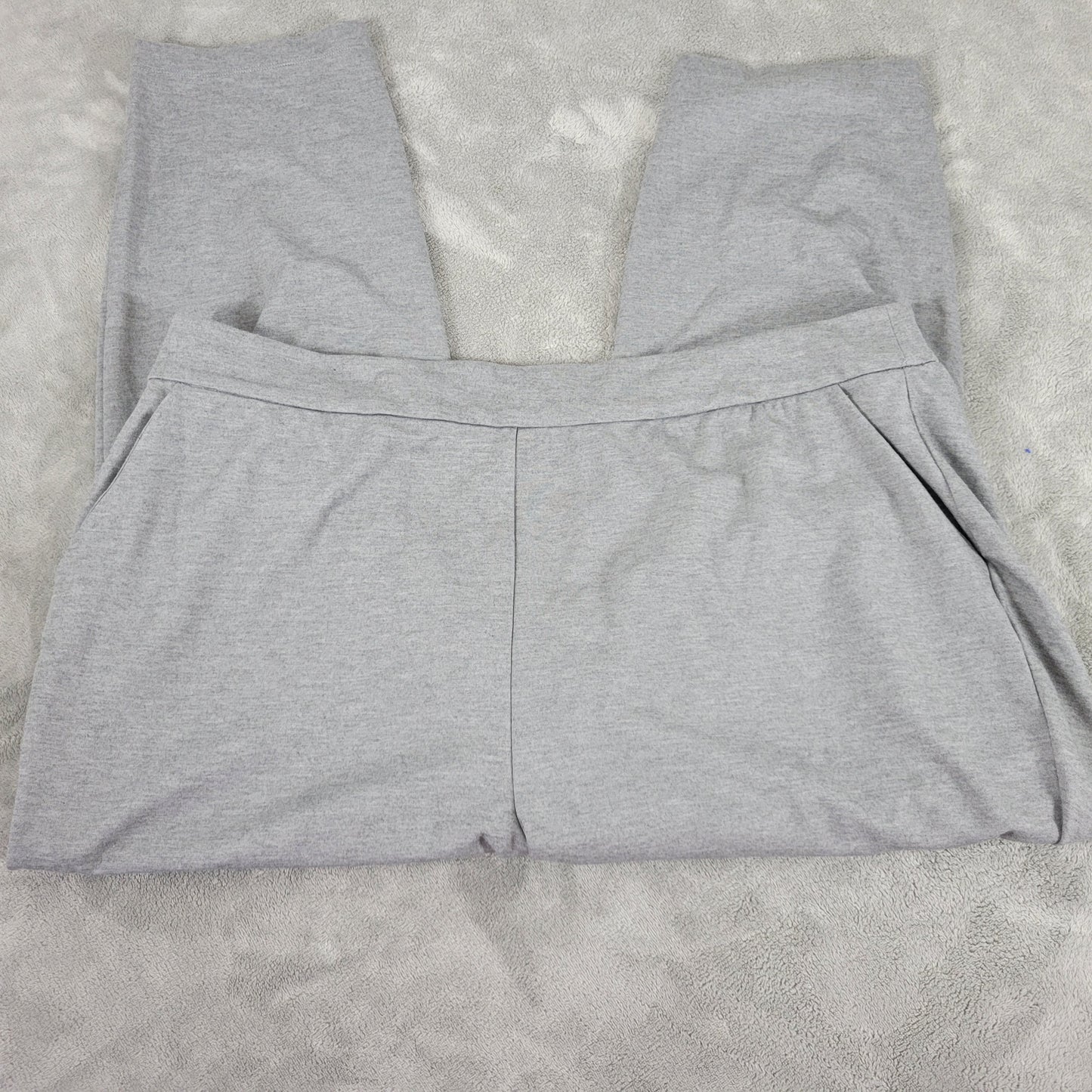 Lane Bryant Pants 22/24 Plus Gray Capri Crop Elastic Waist Stretch GRA34E