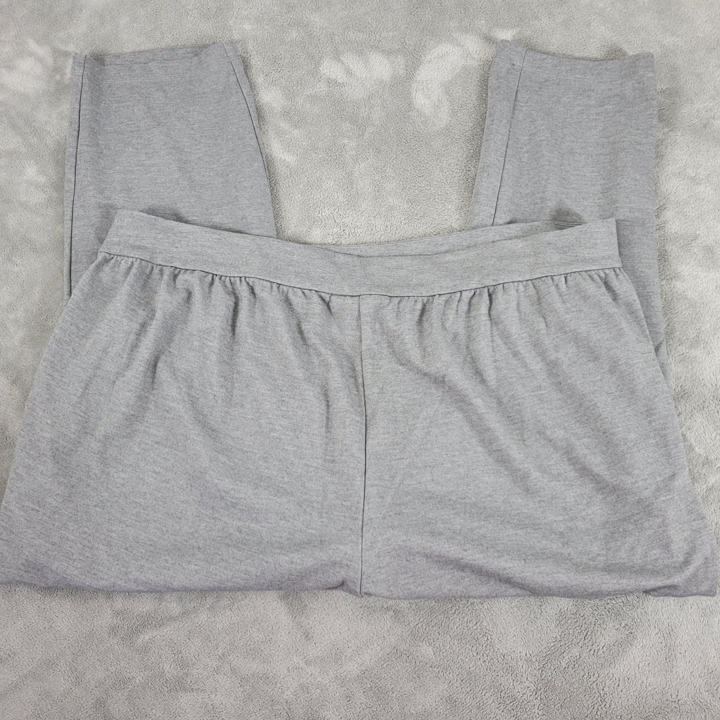 Lane Bryant Pants 22/24 Plus Gray Capri Crop Elastic Waist Stretch GRA34E