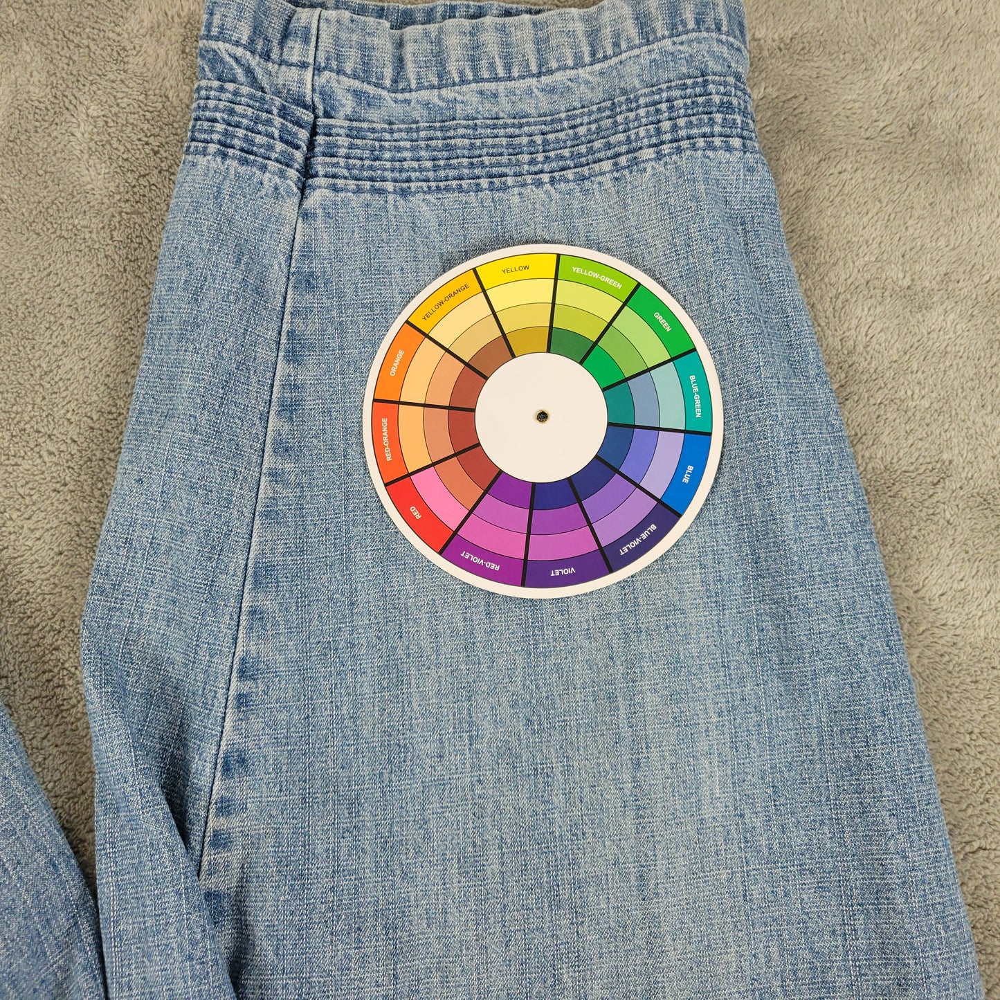CJ Banks Jeans 16W Plus Medium Blue Denim Capri Pleated Hem CAP32E