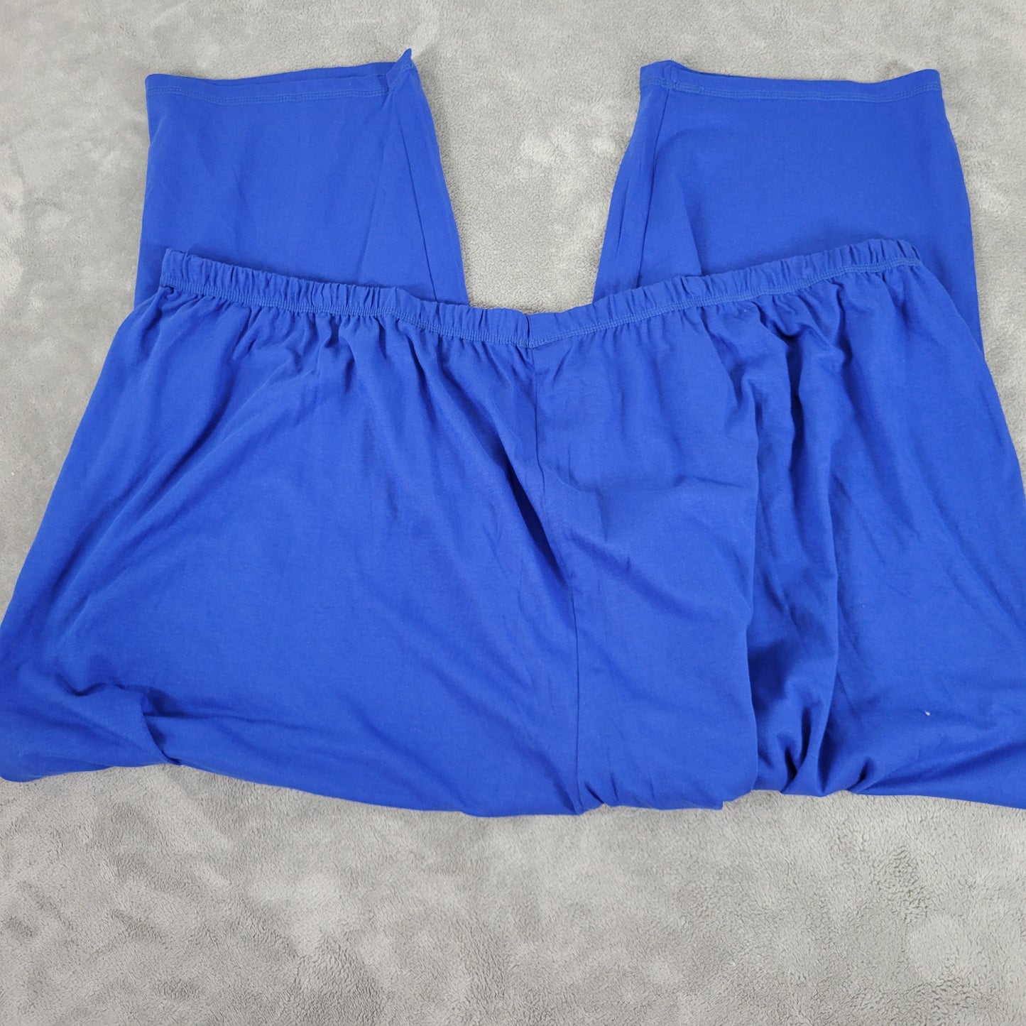 Dreams Co Pajama Lounge Pants 5X Plus Solid Blue 100% Cotton C14E