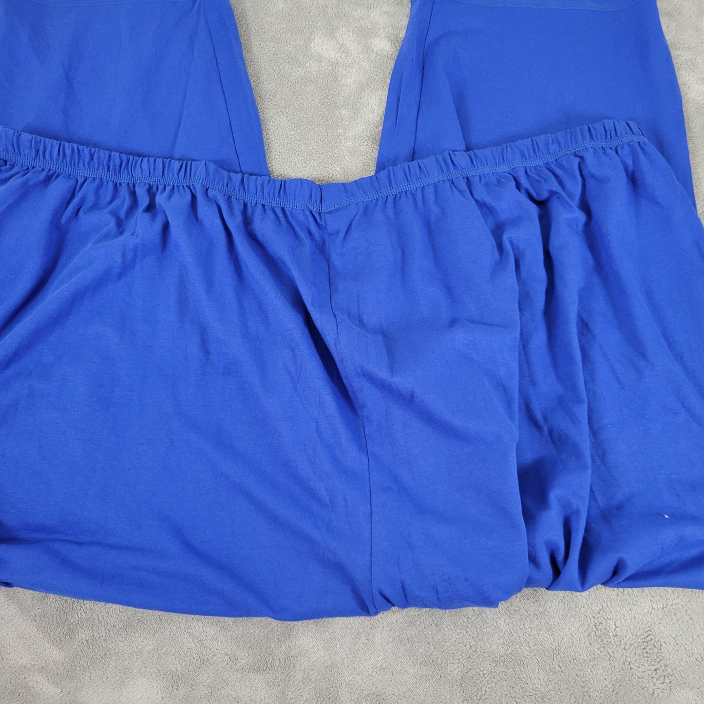 Dreams Co Pajama Lounge Pants 5X Plus Solid Blue 100% Cotton C14E