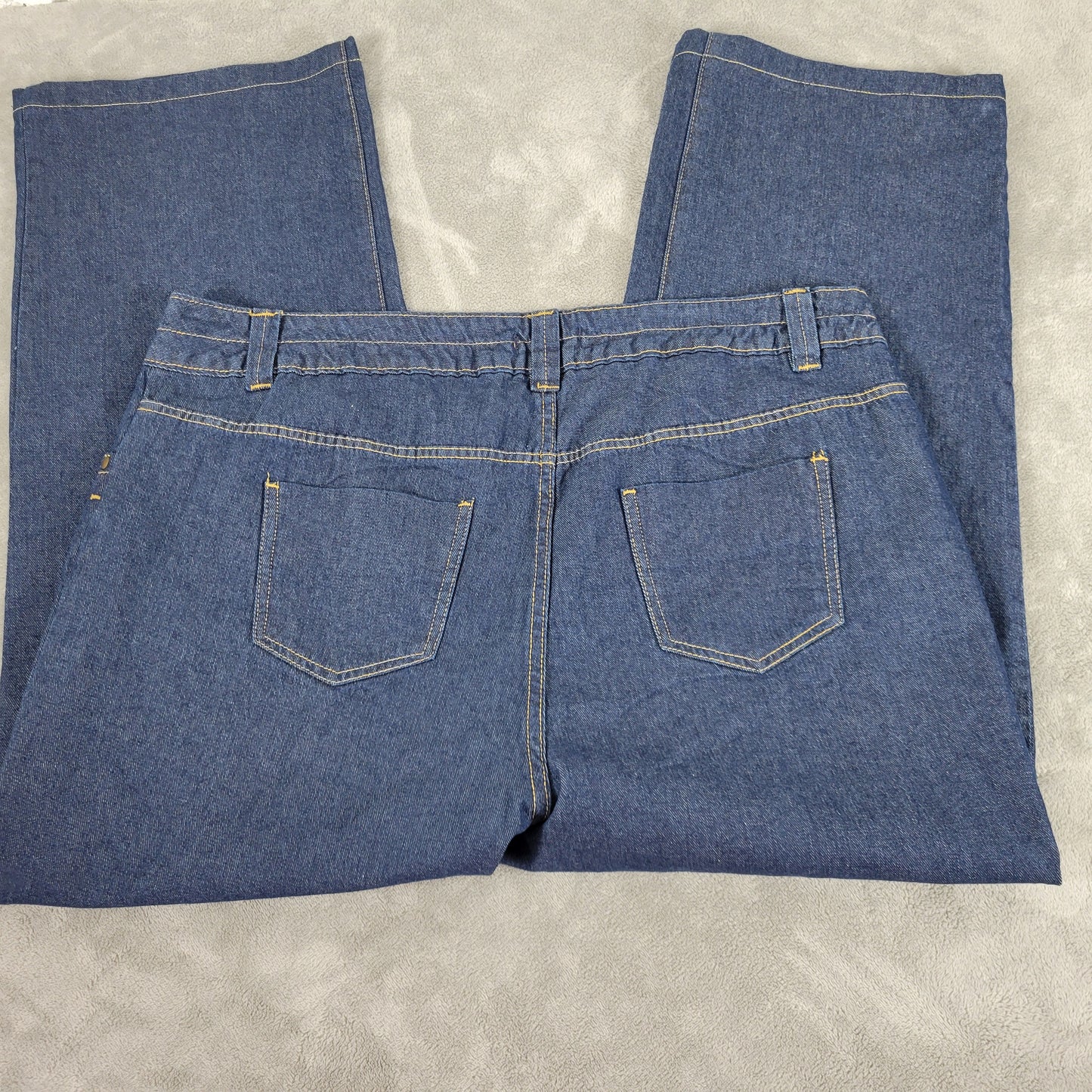 Woman Within Jeans 22W Tall Dark Wash Denim 5-Pocket Cropped Blue SL104E