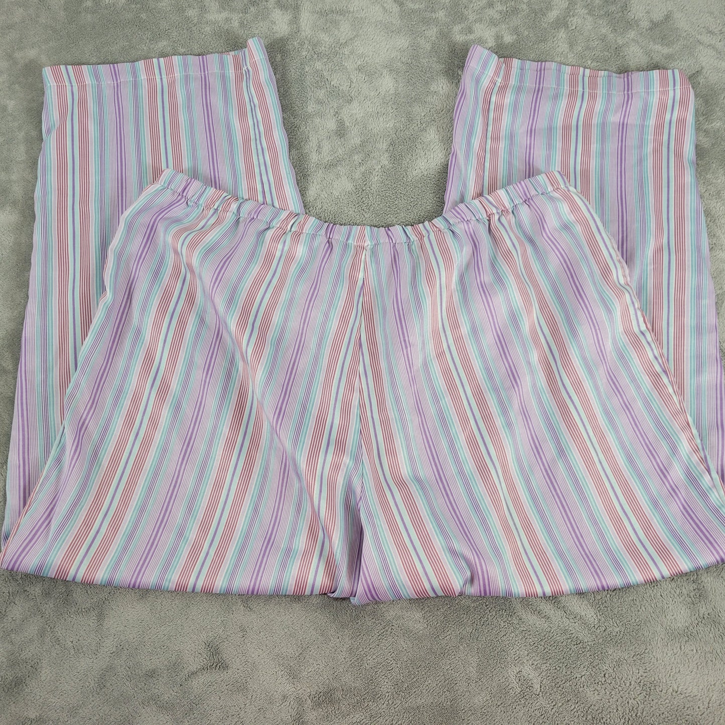 Cacique Pajama Pants 18 Plus Pastel Stripe Drawstring Lounge Sleepwear STR181XE