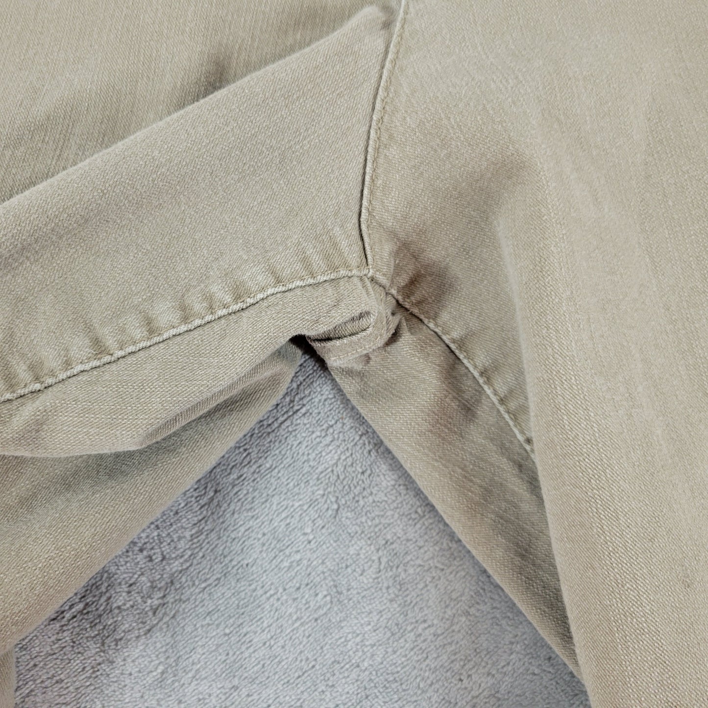 Gloria Vanderbilt Bermuda Shorts 18 Plus Tan Denim Embroidered Pocket SHO3E