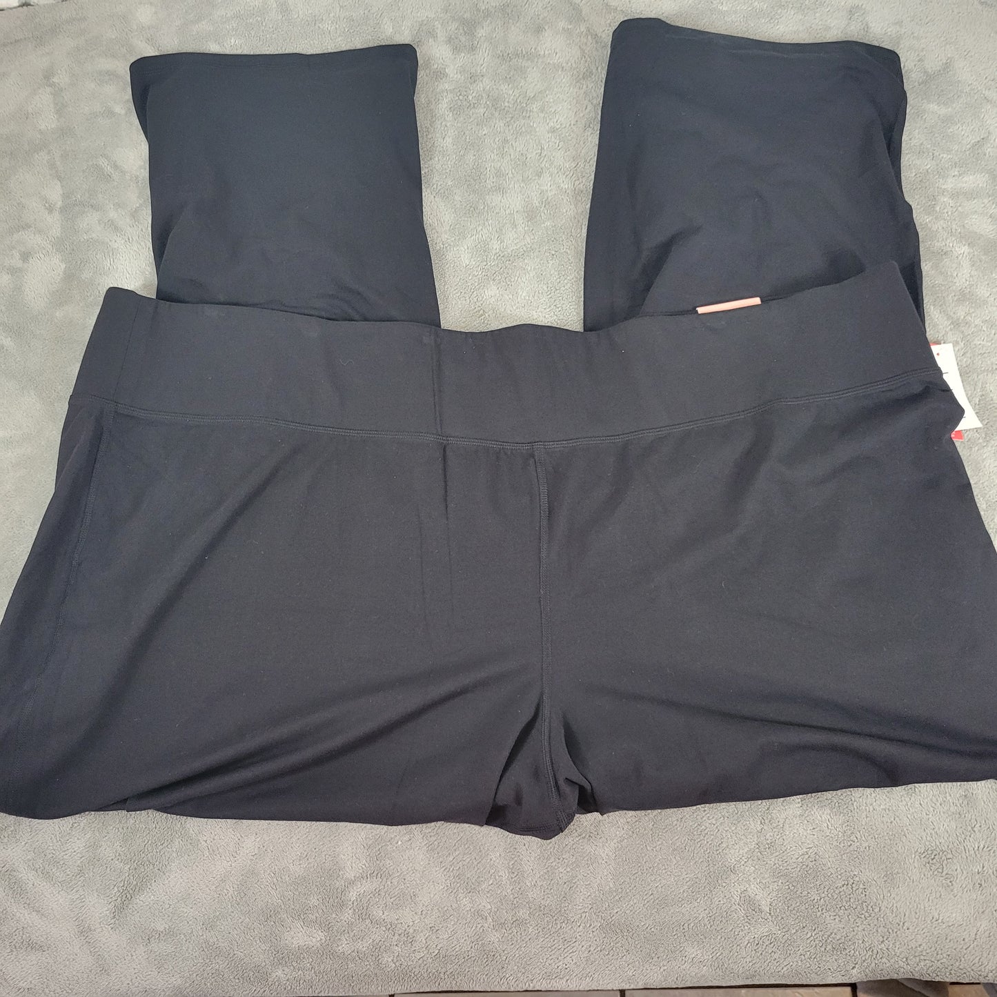 LIVI Lane Bryant Pants 38/40 Black Bootcut Elastic Waist Stretch Plus BOO14E