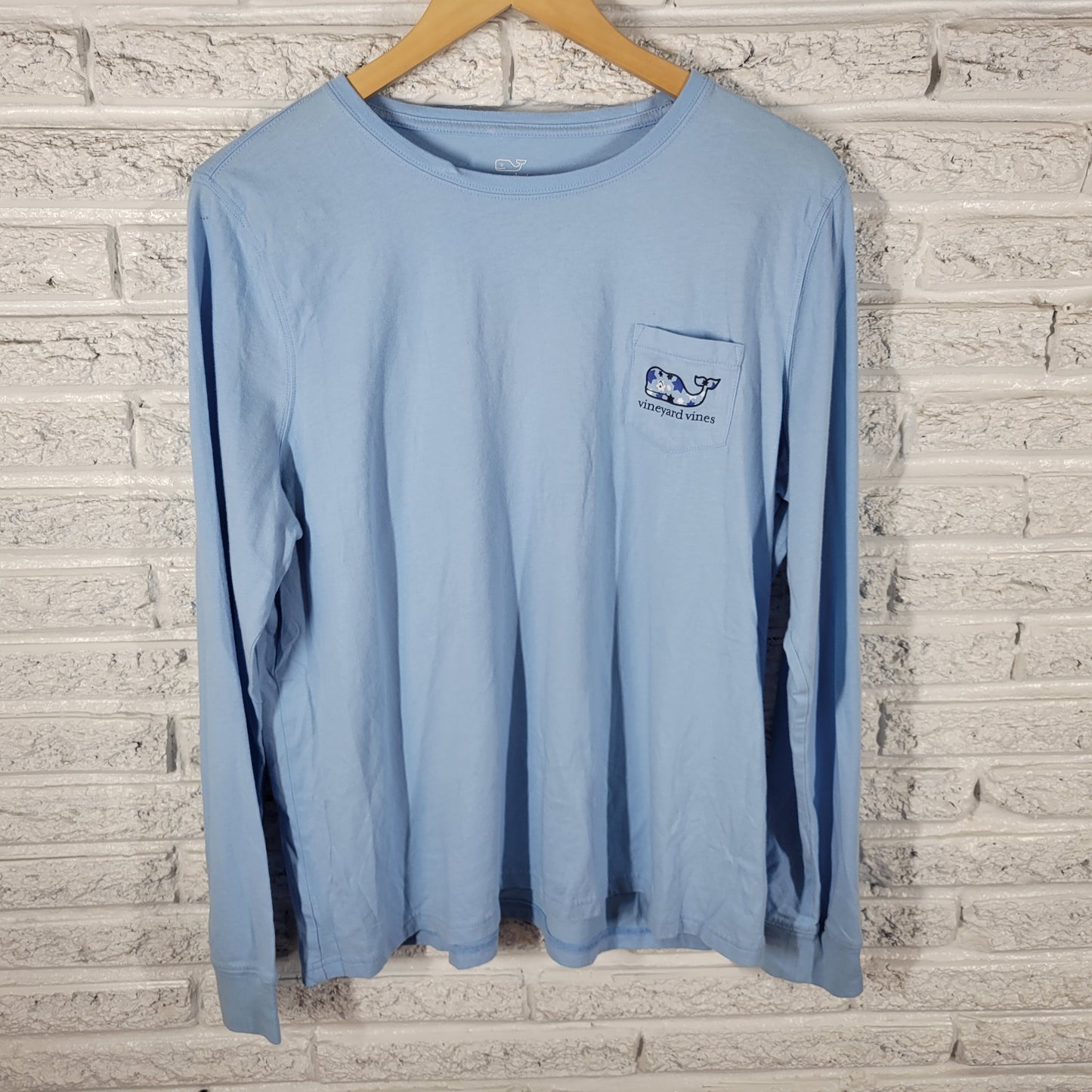 Vineyard Vines Tee XL Blue 100% Cotton Jersey Crew Neck Hanukkah NOV118E