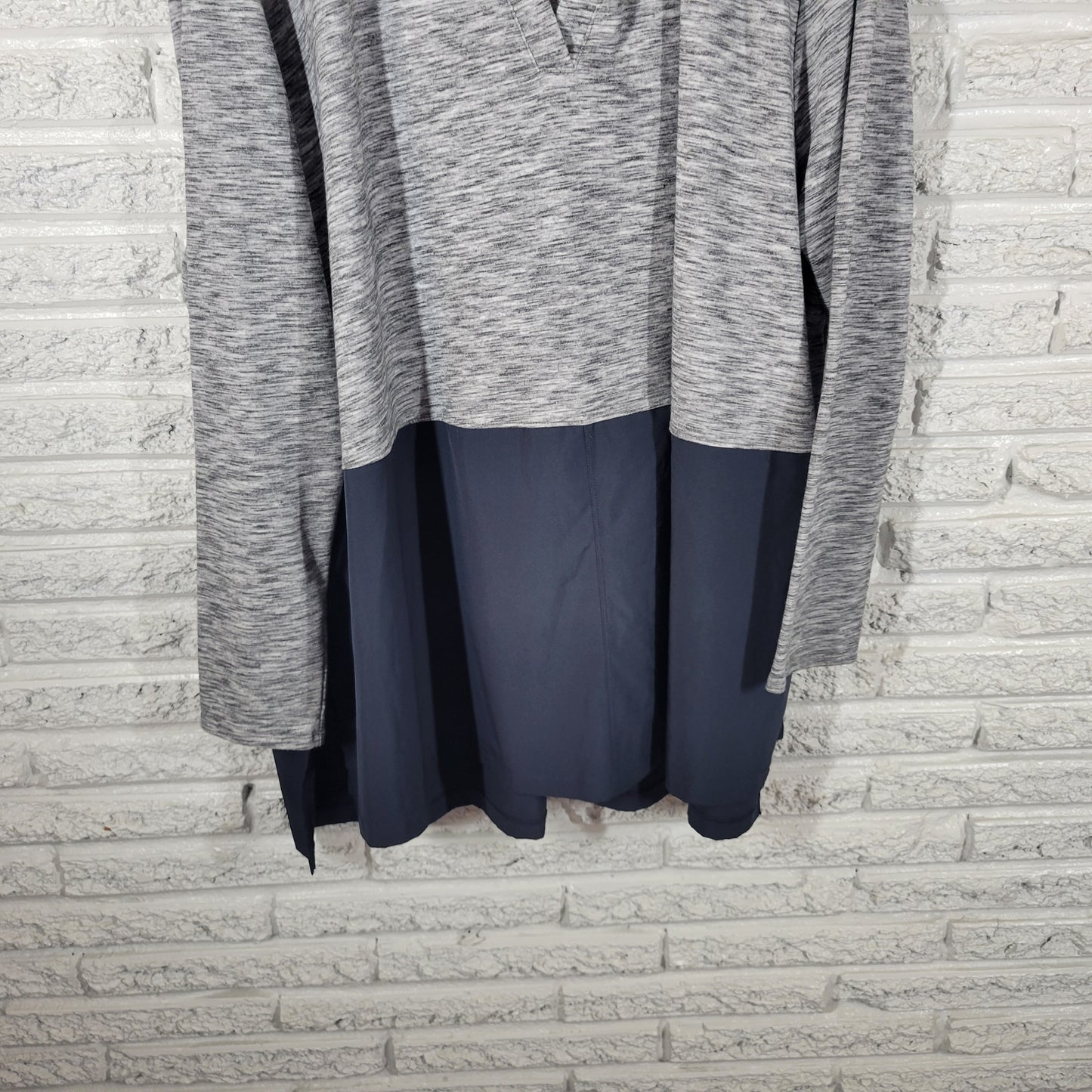 LIVI Lane Bryant Plus Size Hoodie Sweatshirt 26/28 Blue Gray Heather GRA45E