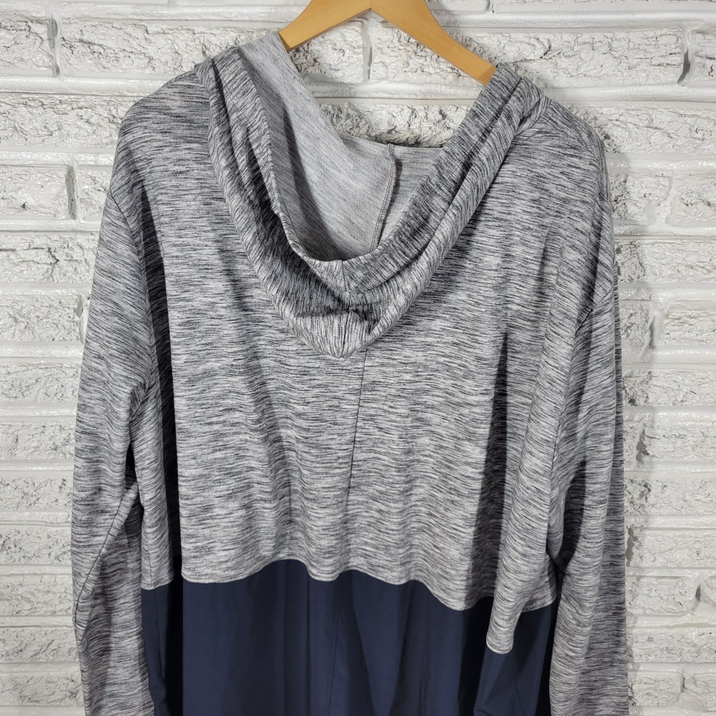 LIVI Lane Bryant Plus Size Hoodie Sweatshirt 26/28 Blue Gray Heather GRA45E