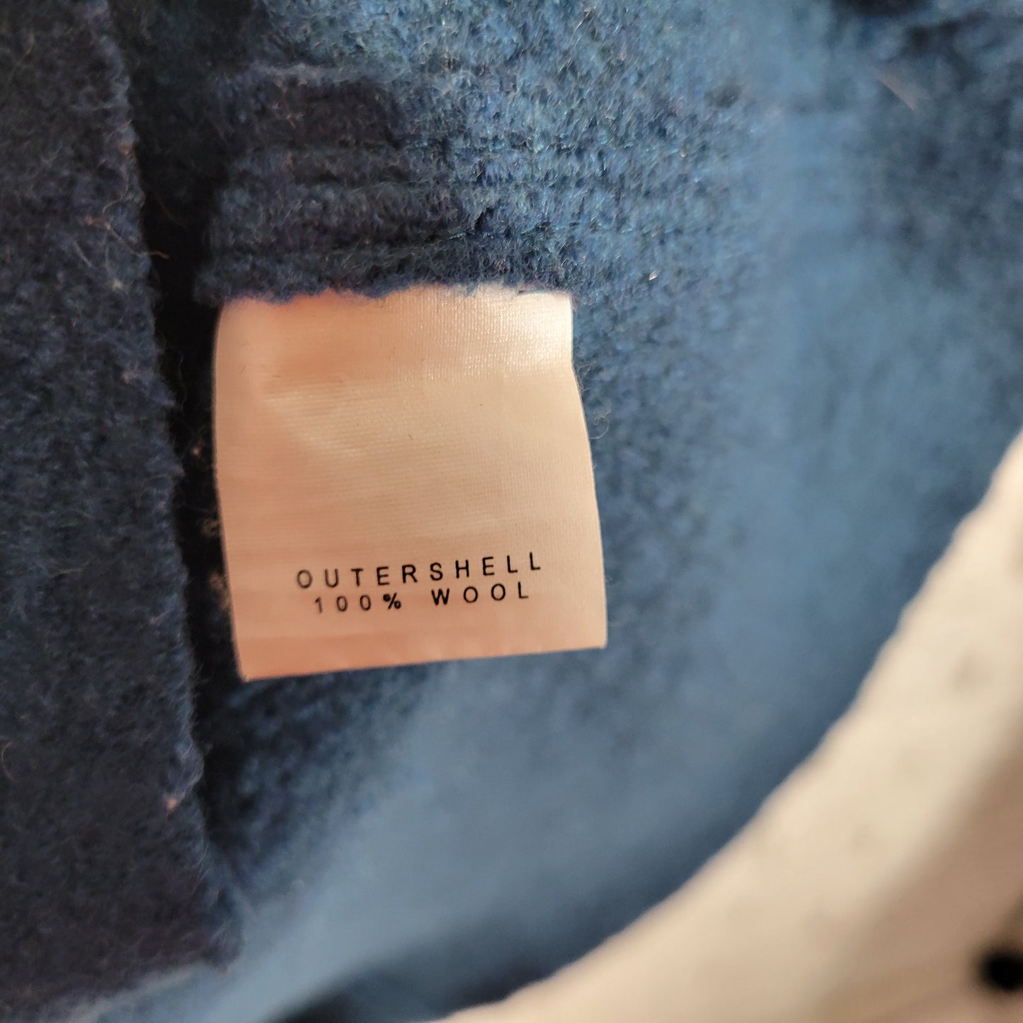 Talbots Wool Coat 1X Blue Green Solid Button Collared Long Sleeve Overcoat HNGE