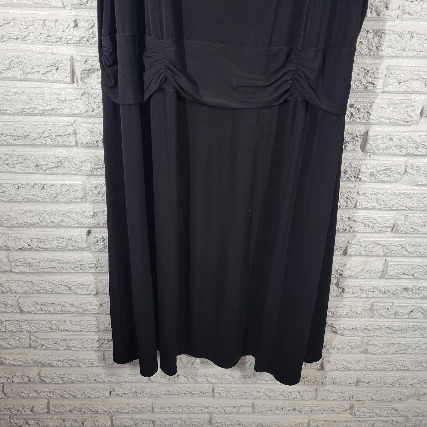 Maggie Barnes Women 4X Dress Black Sheath Tank Sleeveless Knee Length BLA182E