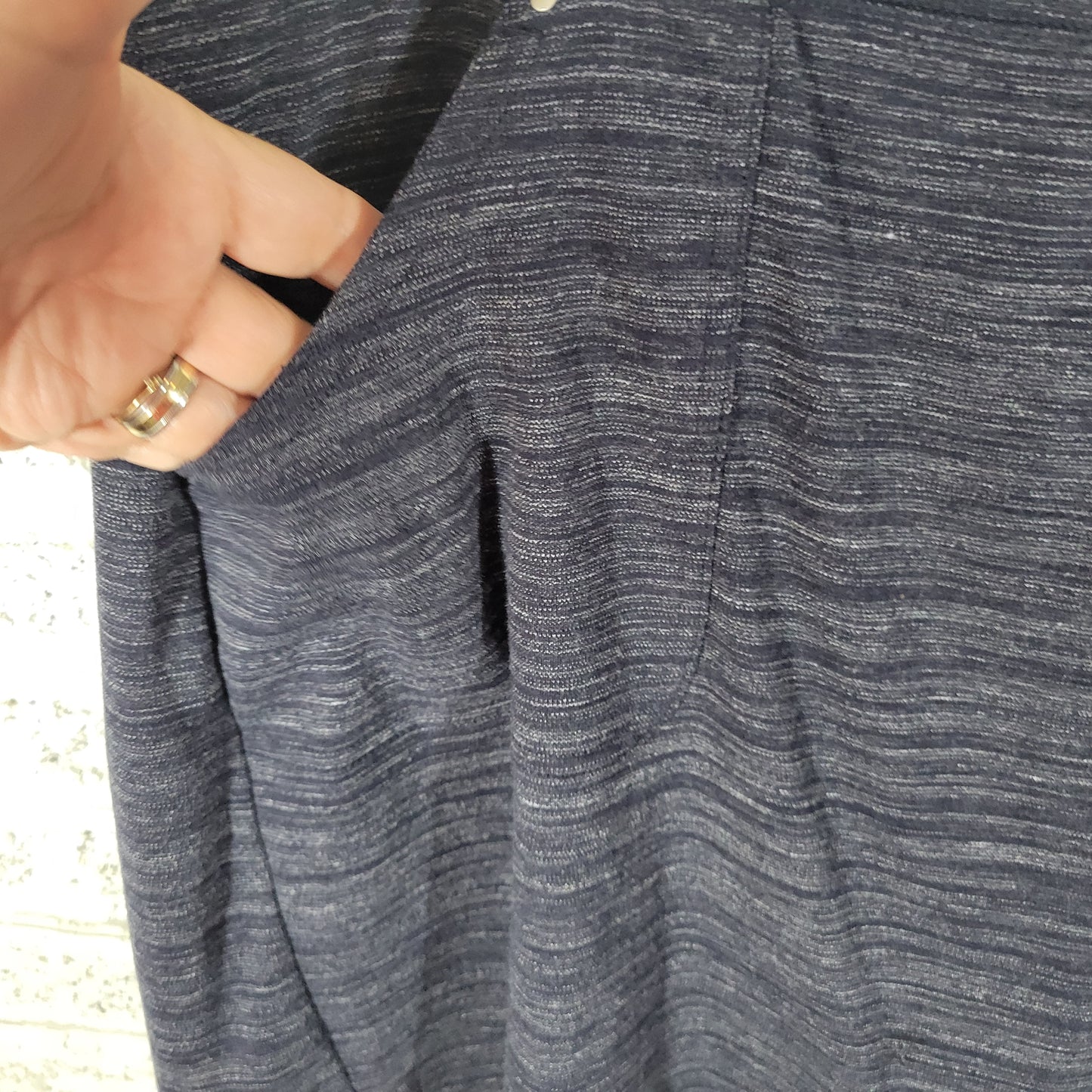 Croft & Barrow Women XXL Skort Blue Heather Pull On Elastic Waist BLU189E
