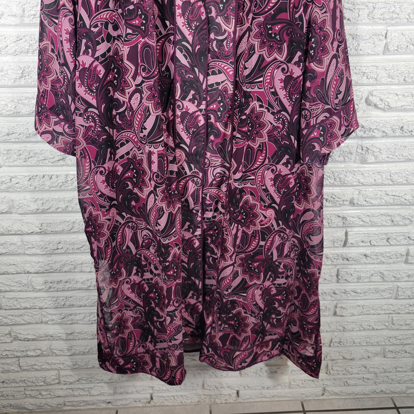 Roamans Plus 42W Pantsuit 3-Pc Purple Paisley Party Formal Travel Set SWE128E