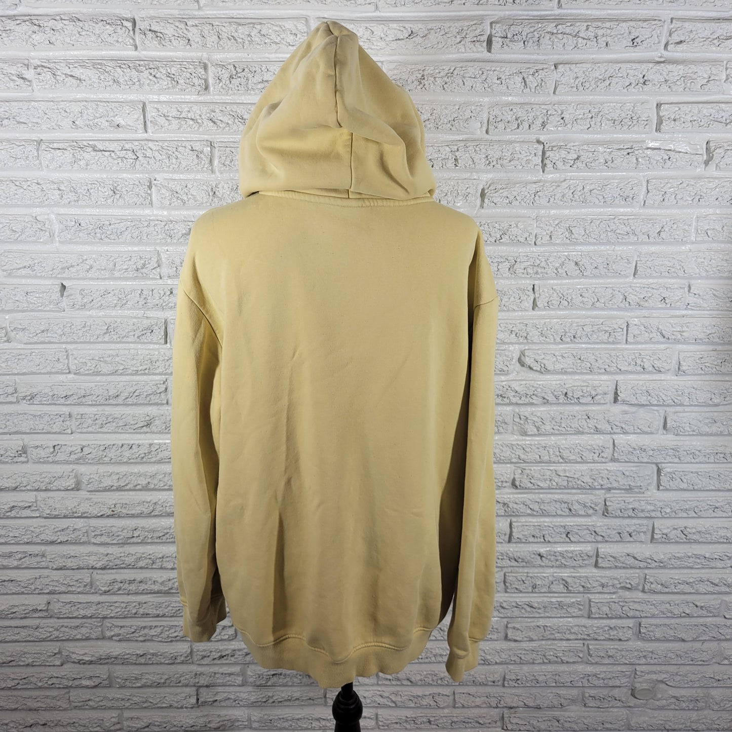 HM Hoodie Sweatshirt XL Womens Yellow Sunflower Embroidered Pullover Top SWE181E