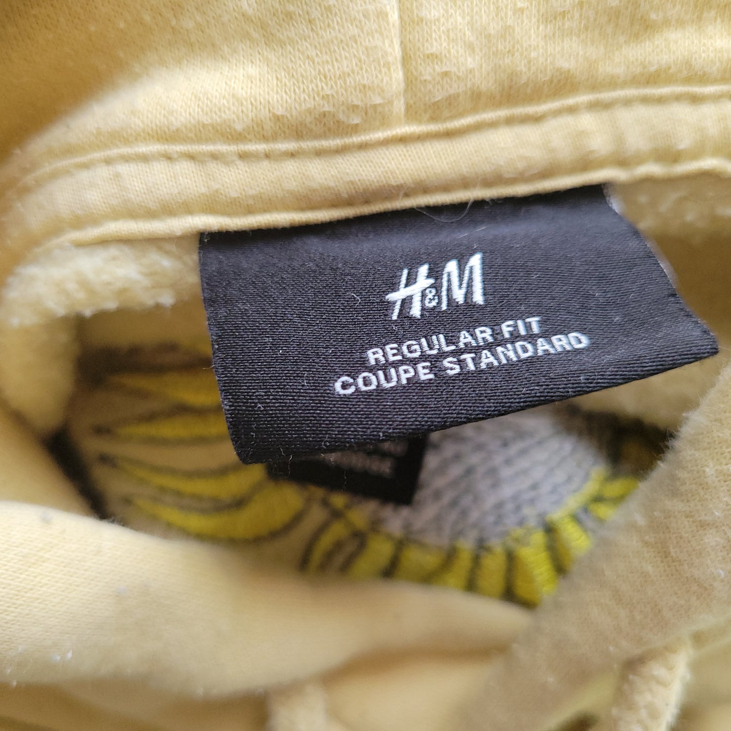 HM Hoodie Sweatshirt XL Womens Yellow Sunflower Embroidered Pullover Top SWE181E