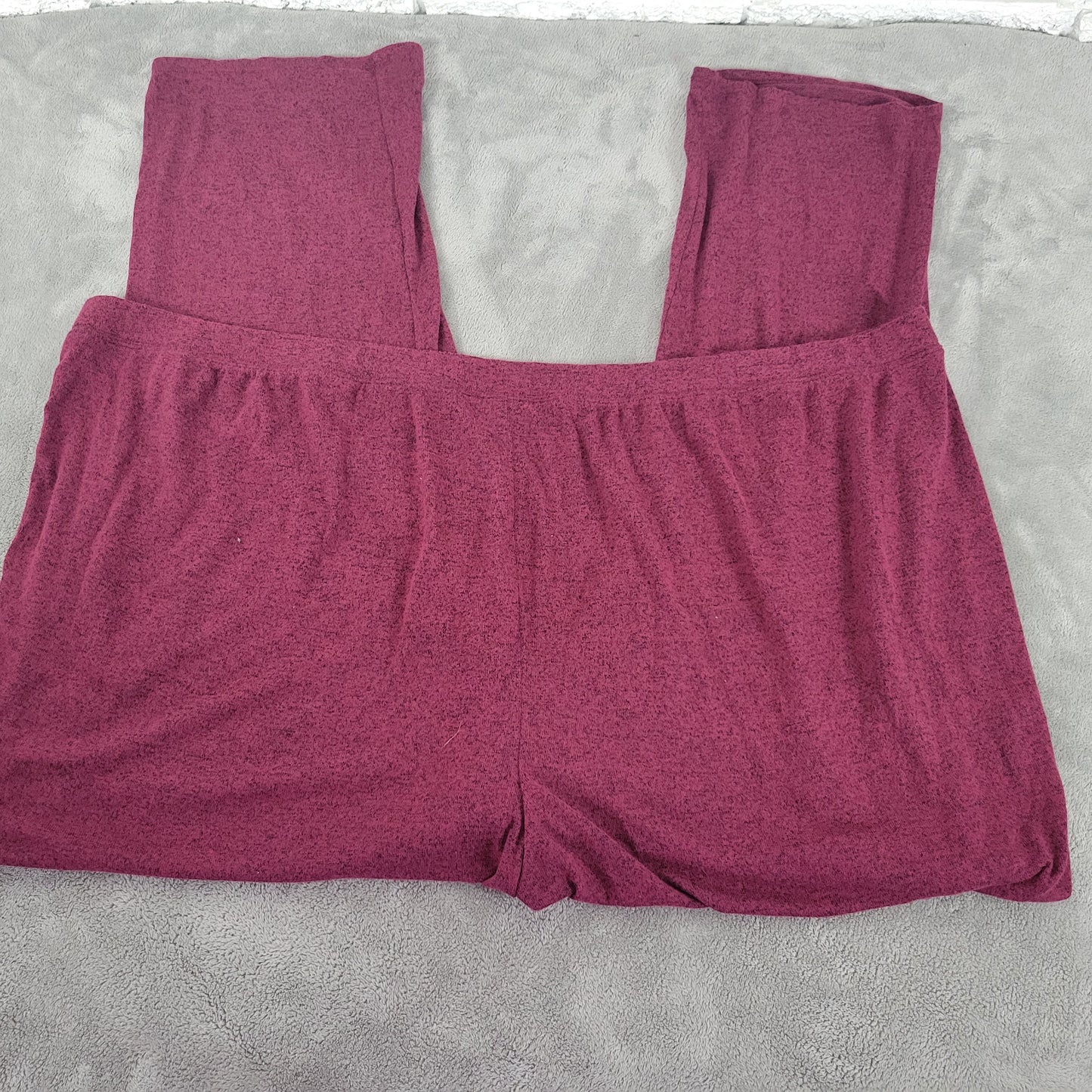 Catherines Women 5X Pajama Pants Purple Lounge Sleepwear Solid Rayon PUR40E