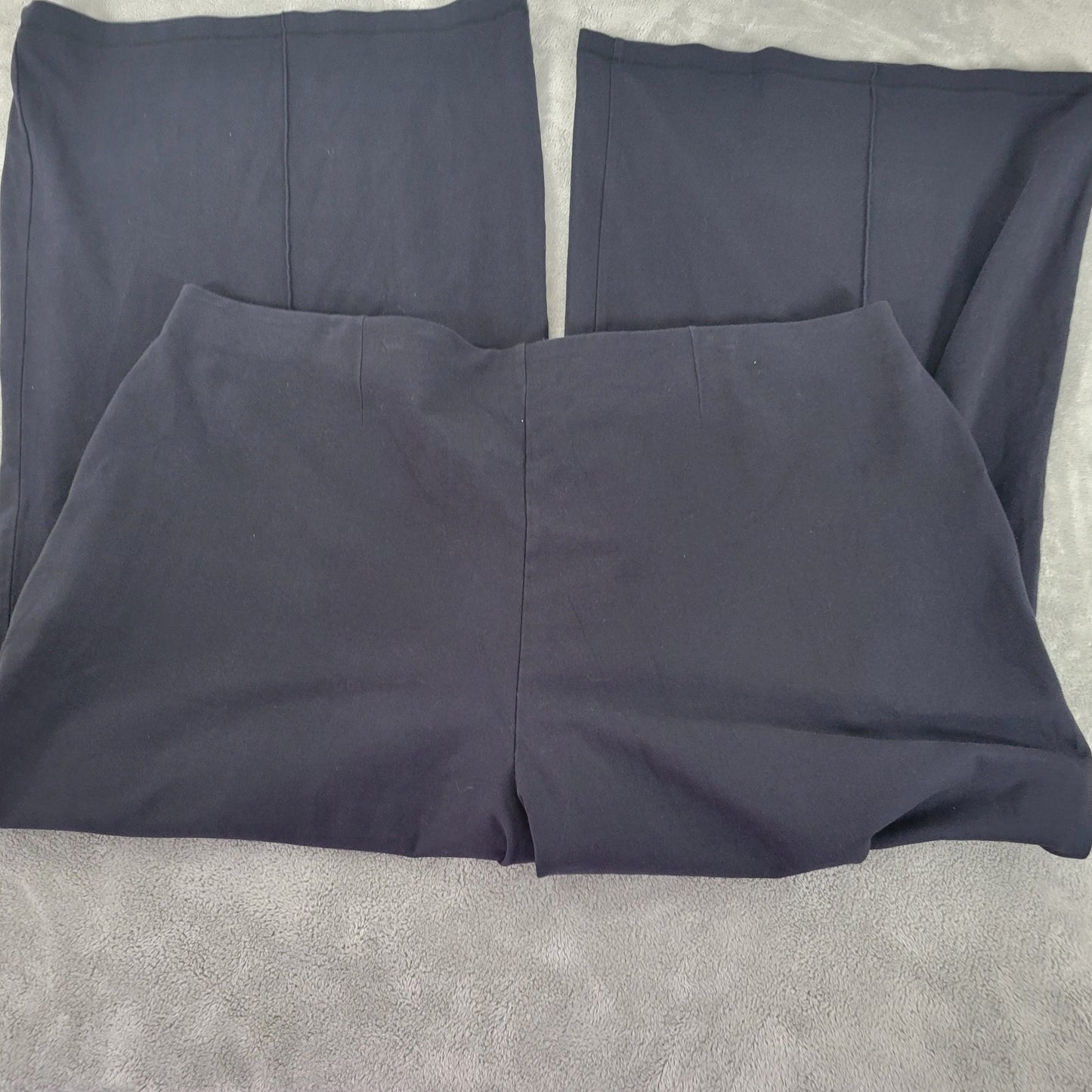 Lands' End Women's Blue Starfish Palazzo Pants 3X Cotton Blend Pull On SL108E