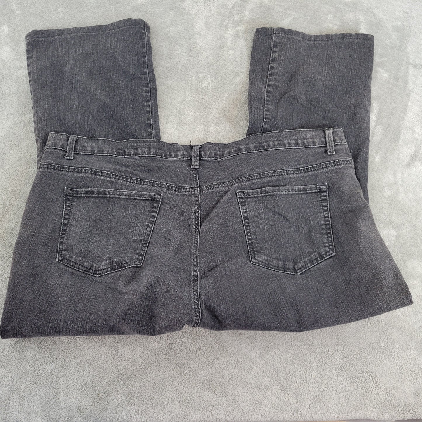 Gloria Vanderbilt Amanda Jeans 24W Plus Black Cropped Bootcut BOO2E