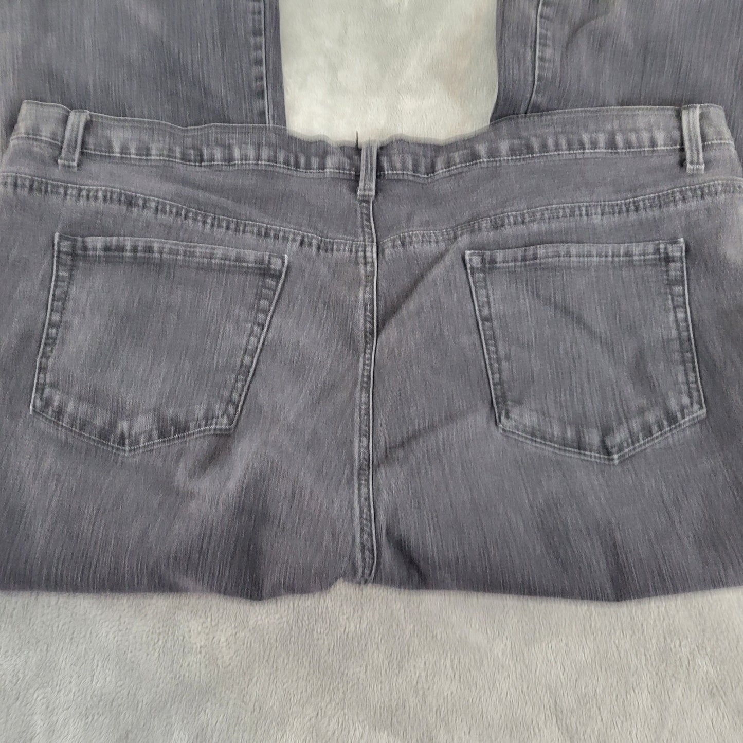 Gloria Vanderbilt Amanda Jeans 24W Plus Black Cropped Bootcut BOO2E