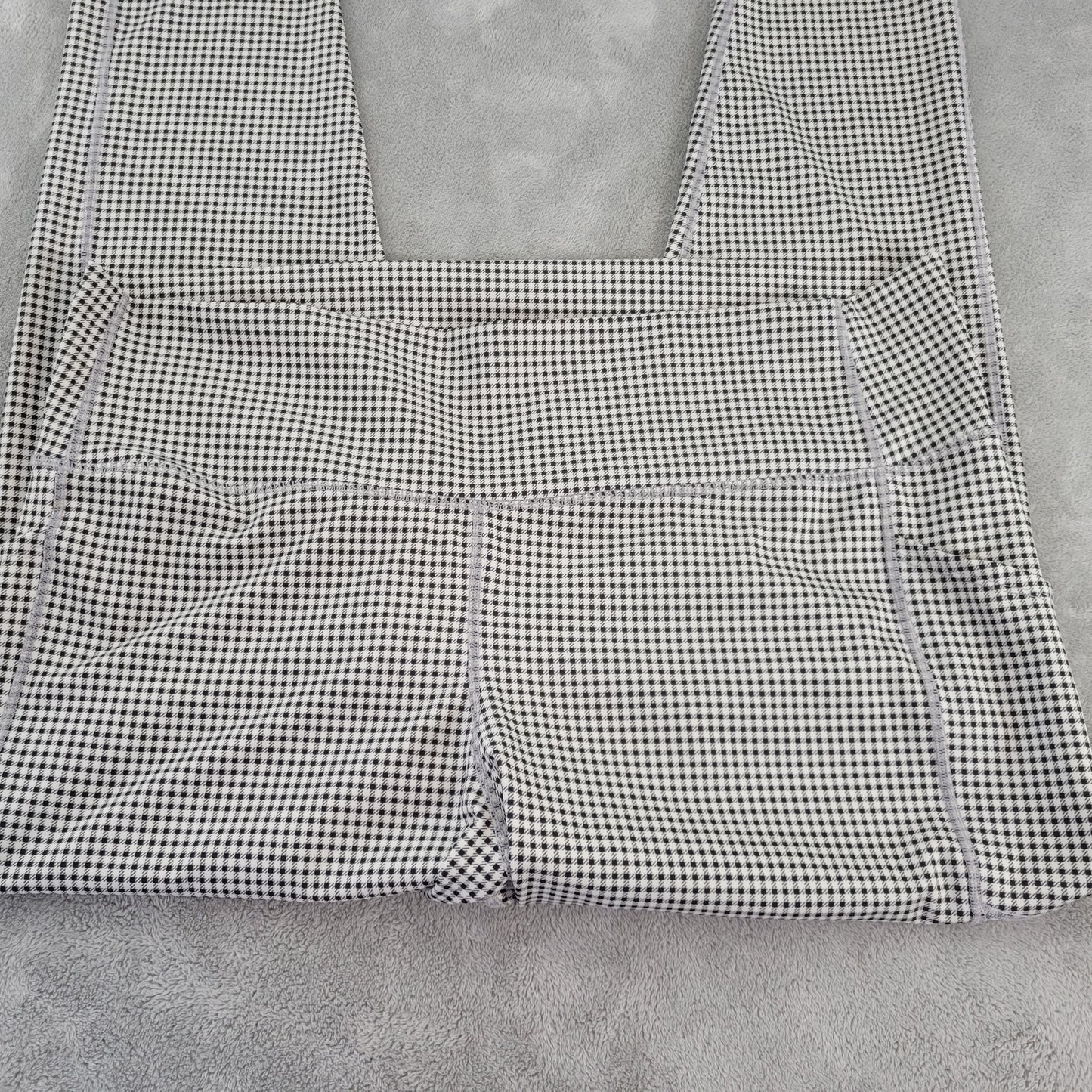 Gap Fit Sky High Women XXL Gingham Check Leggings Pockets Cropped Yoga PLA31E
