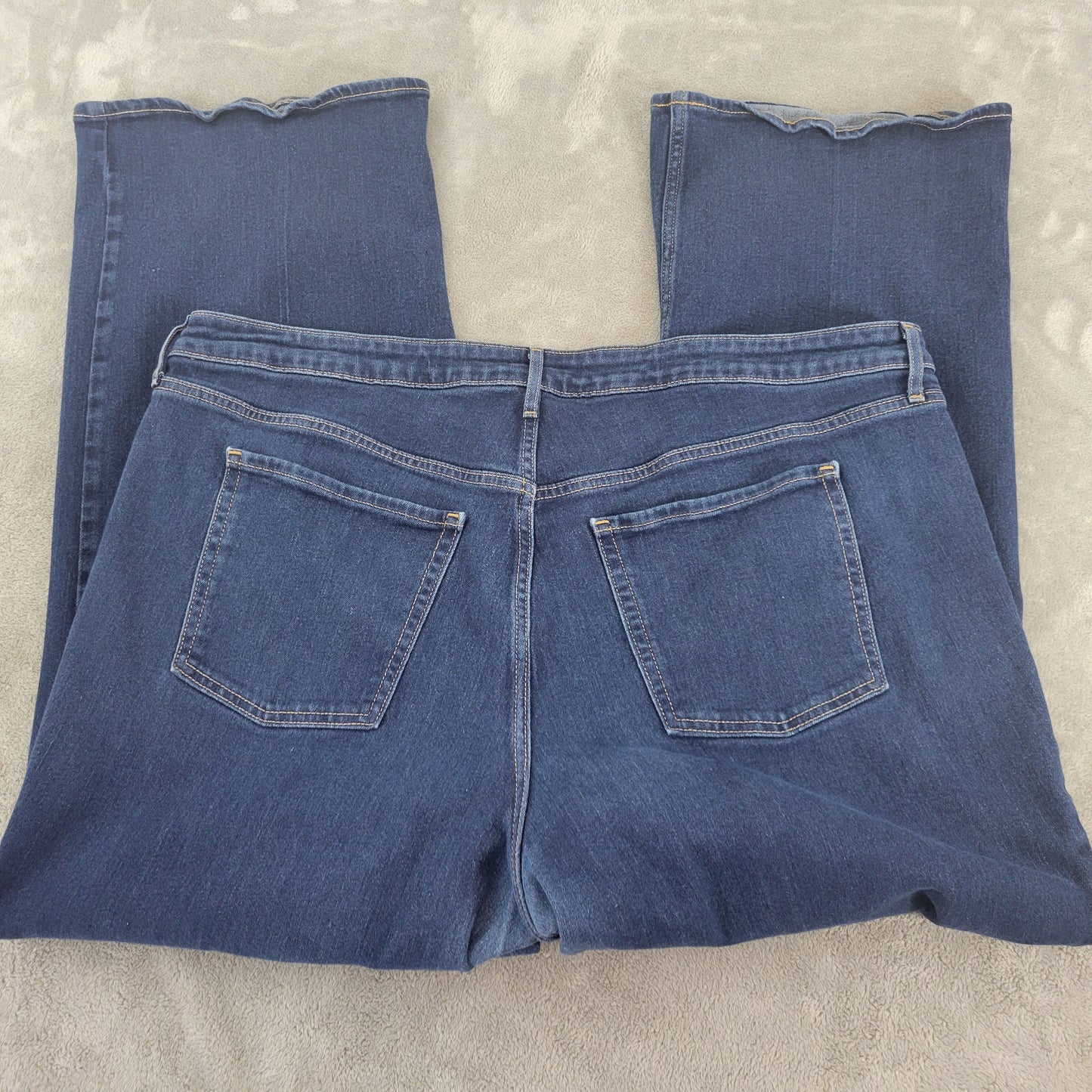 Old Navy Wow Women Plus 22 Wide Leg Jeans Dark Blue Wash Denim SL107E